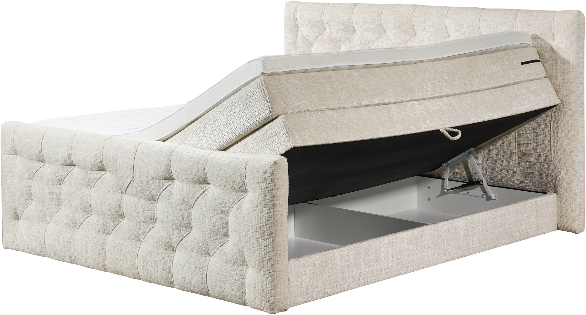 ED EXCITING DESIGN Boxspringbett »"Cashfield", OTTOs Choice! Topseller inkl. zwei Bettkästen & Topper«, erhältlich in den Größen 160x200cm und 180x200cm