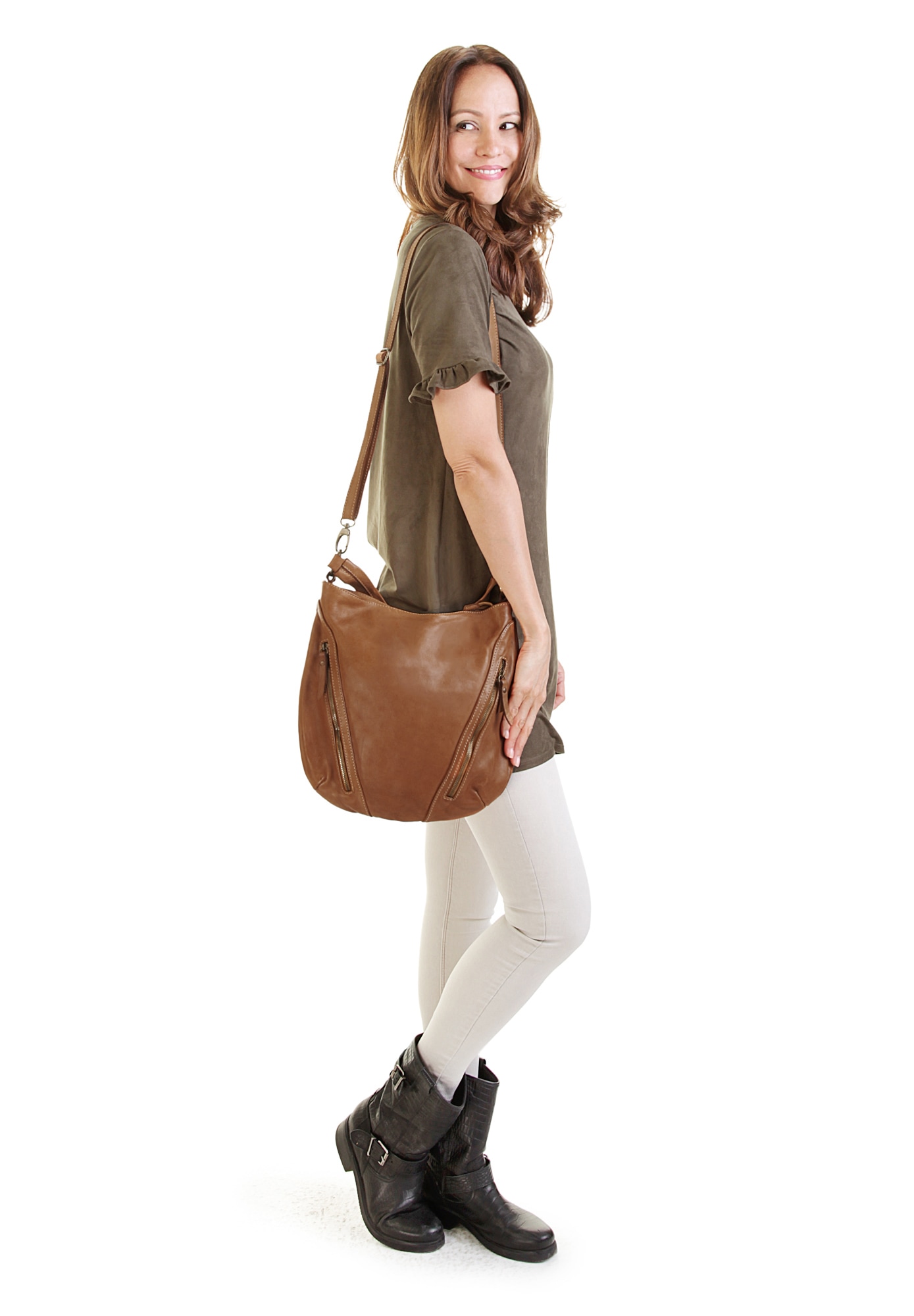 Cluty Shopper echt Leder, Made in Italy