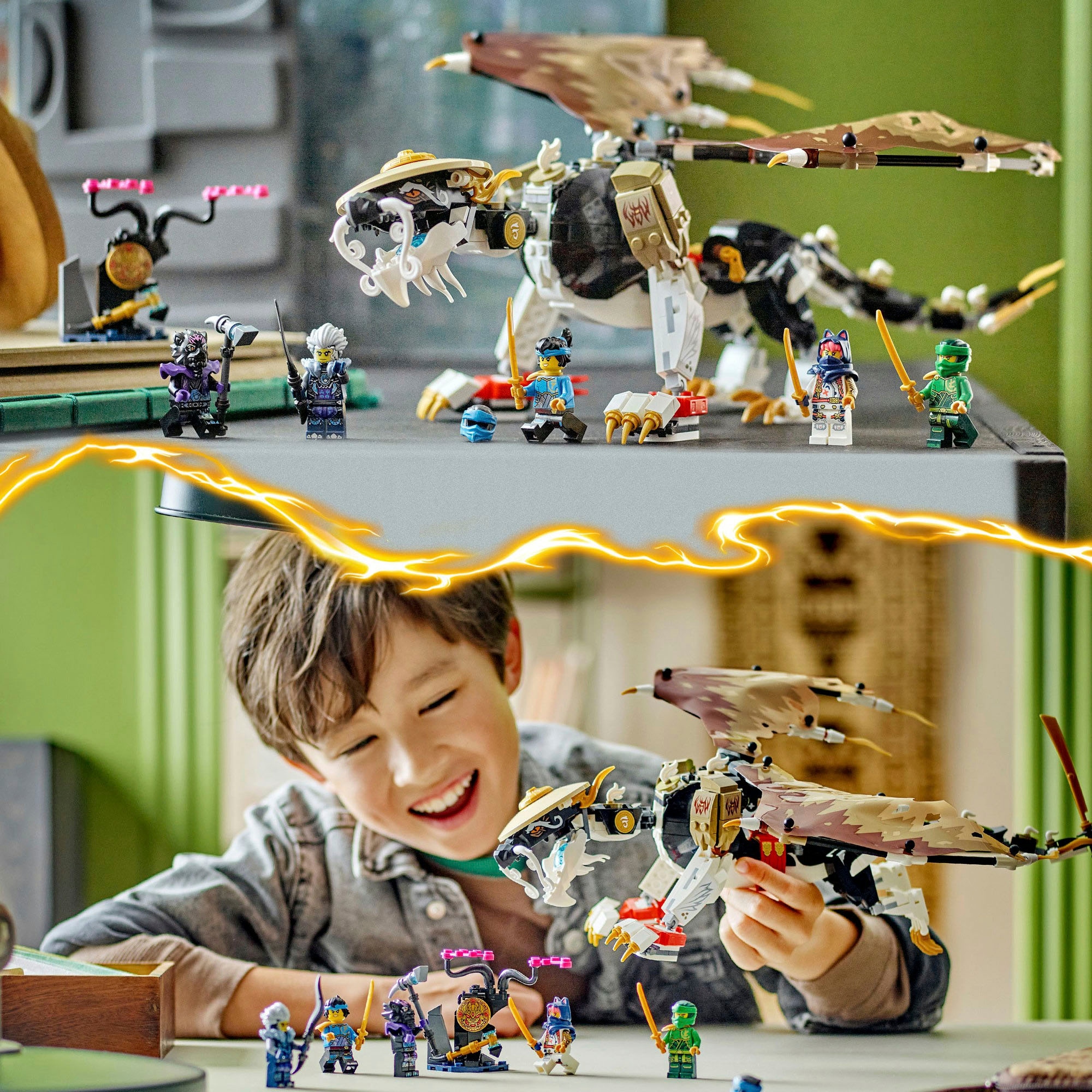LEGO® Konstruktionsspielsteine »Egalt der Meisterdrache (71809), LEGO Ninjago«, (532 St.), Made in Europe