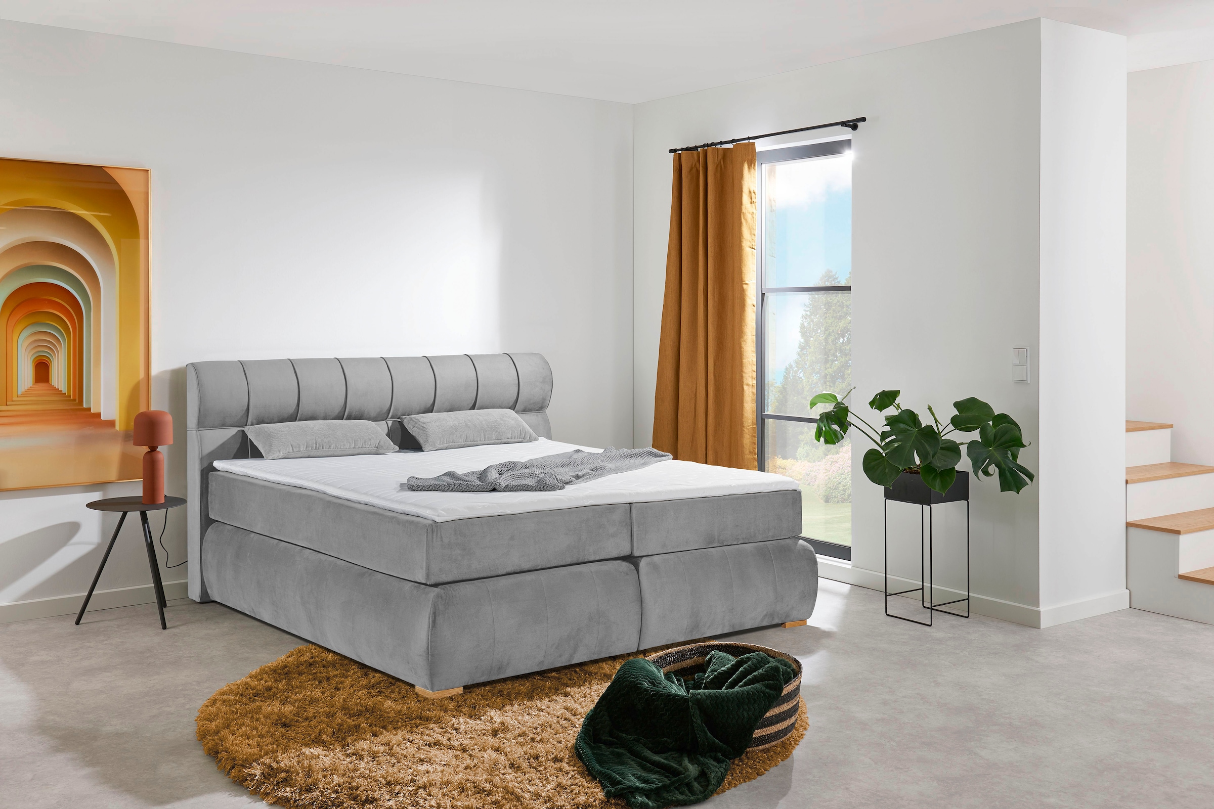 Places of Style Boxspringbett »Felicia«, in H4, inkl. Topper und Bettkasten günstig online kaufen
