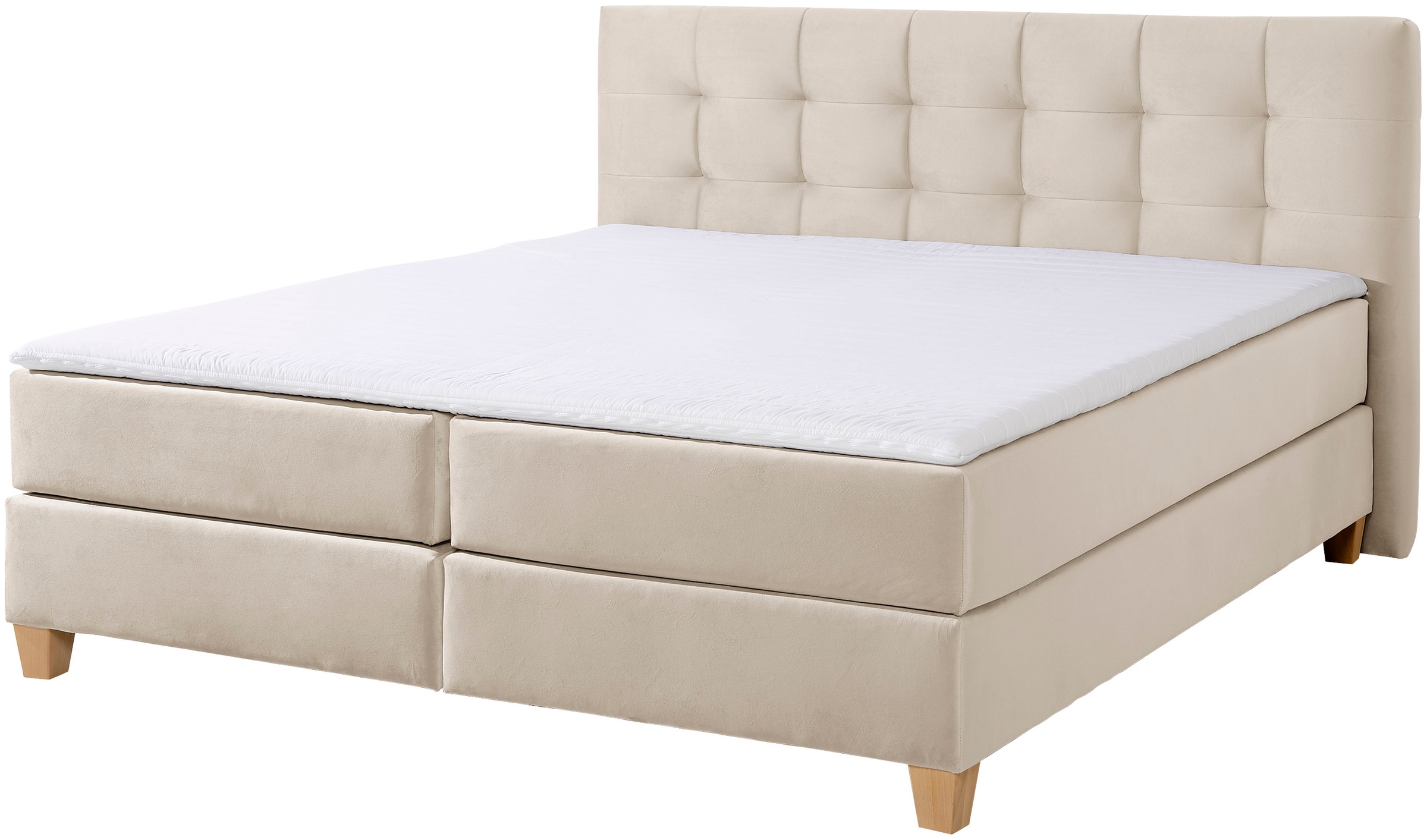 3. Bild von Home affaire Boxspringbett »Moulay«, inkl. Topper, in Überlänge 220 cm, 3 Härtegrade, auch in H4