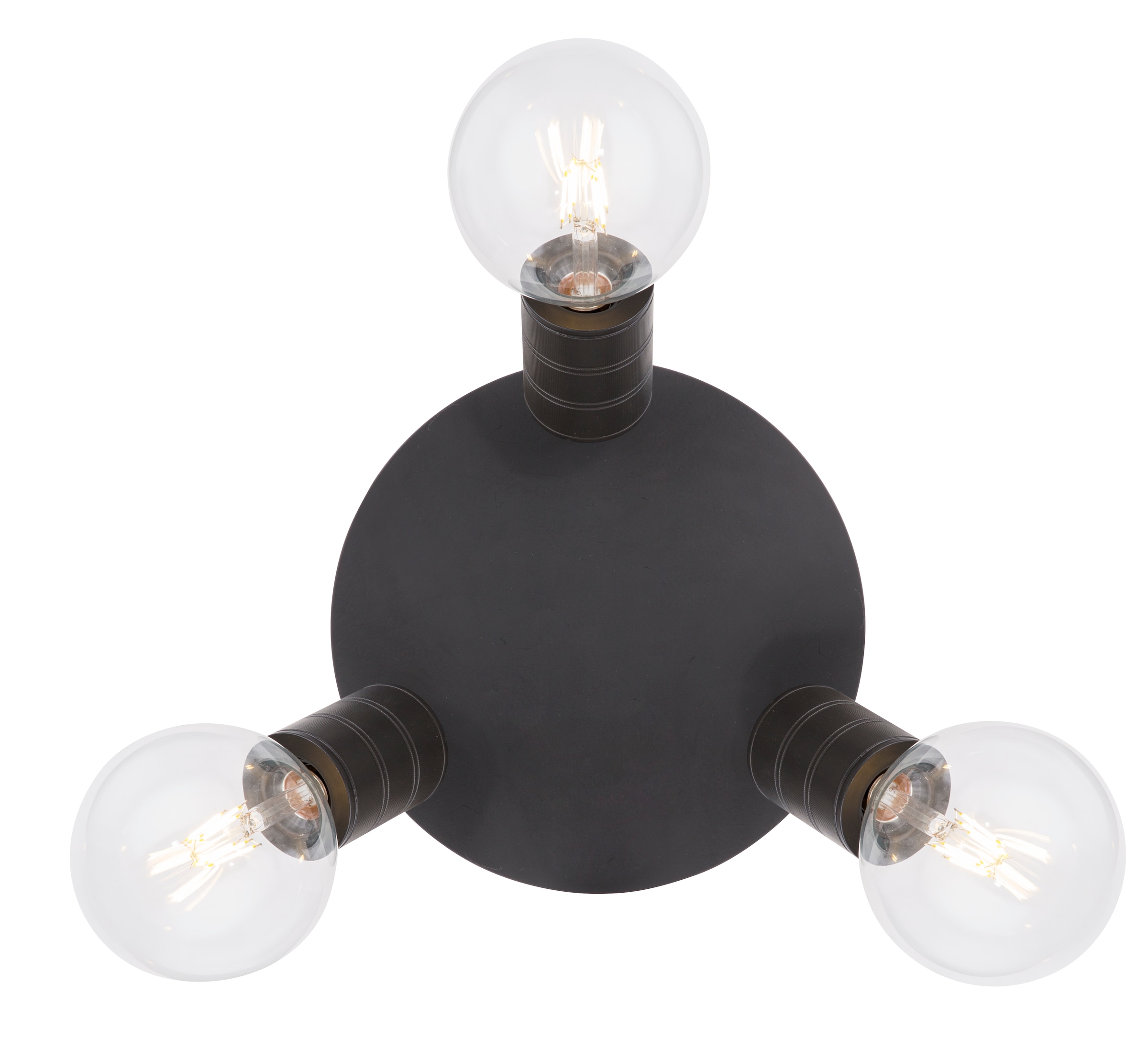 GLOBO LIGHTING Deckenspot »HERMINE« E27 1 Stk. Schwarzer Strahler mit Aluminium, minimalistisch