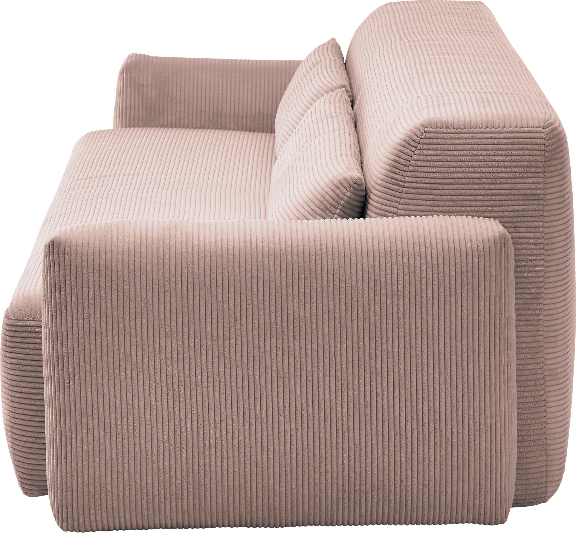 INOSIGN Schlafsofa »Donka Dauerschläfer-geeignet, belastbar bis 270 kg, incl. Bettlkasten«, mit Armlehnen, Breite 232 cm, auch in Cord, Tonnentaschen-Federkern