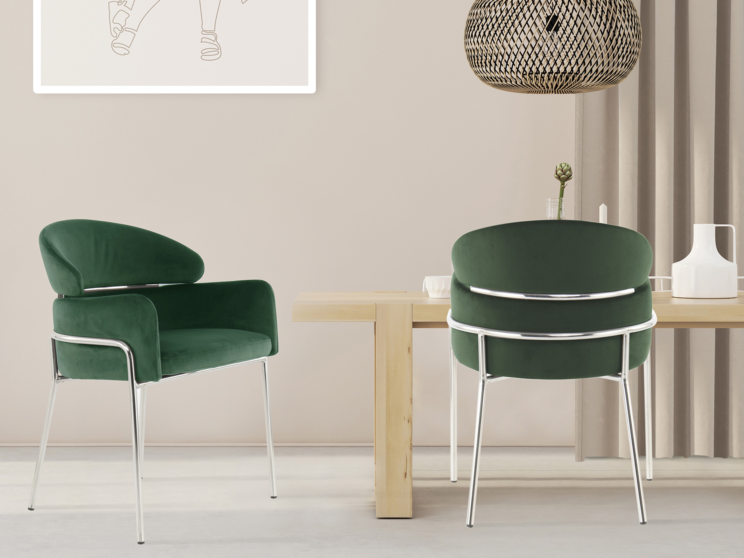 Kayoom Polsterstuhl »Stuhl Corey 125, komfortabler Stuhl,angesagter Retro-L günstig online kaufen