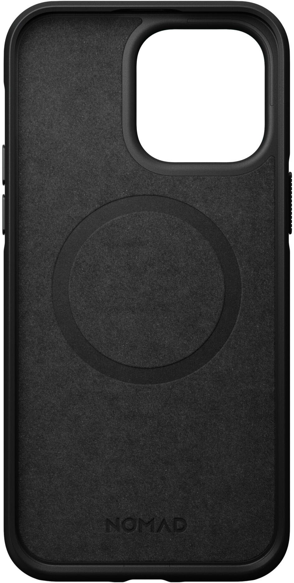 Nomad Handyhülle »Modern Leather Case iPhone 14 Pro Max«, Polycarbonat und hochwertigem Echtleder