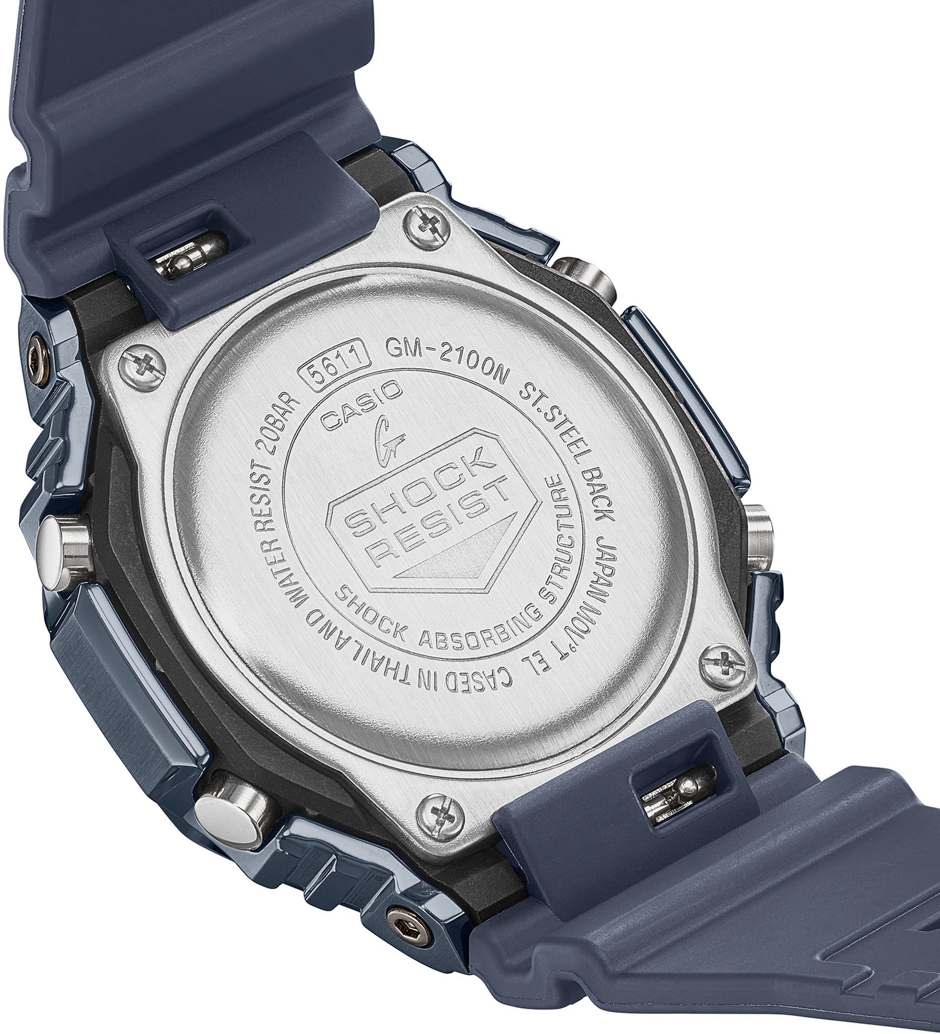 CASIO G-SHOCK Chronograph, Quarzuhr,Armbanduhr,Herrenuhr,digital, bis 20 bar wasserd.Resinarmband