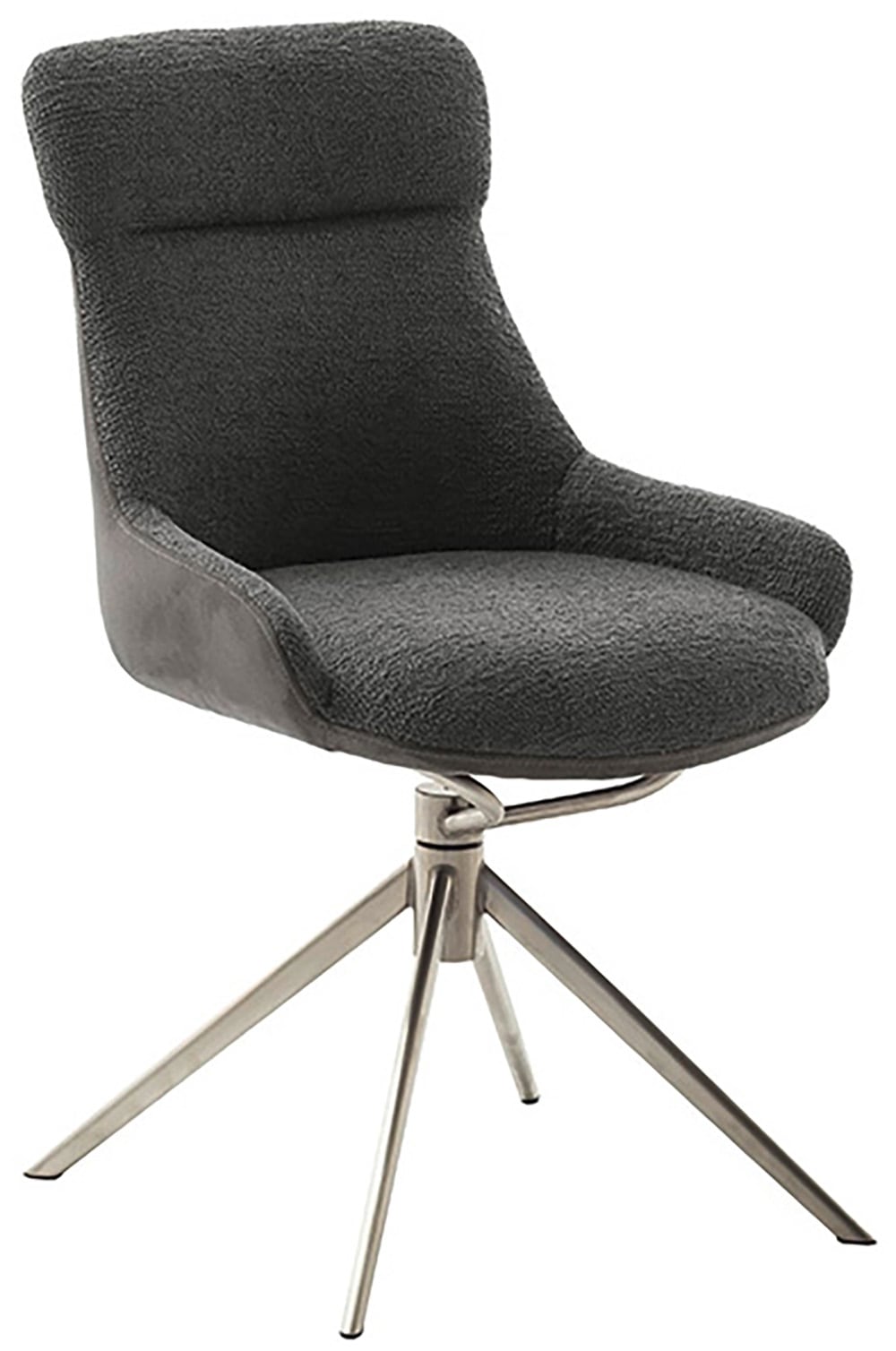 MCA furniture Esszimmerstuhl »PELION«, Feingewebe, (2er-Set), drehbar 360°, Dreh- & Schwingfunktion, Sitzhöhe ca. 50 cm