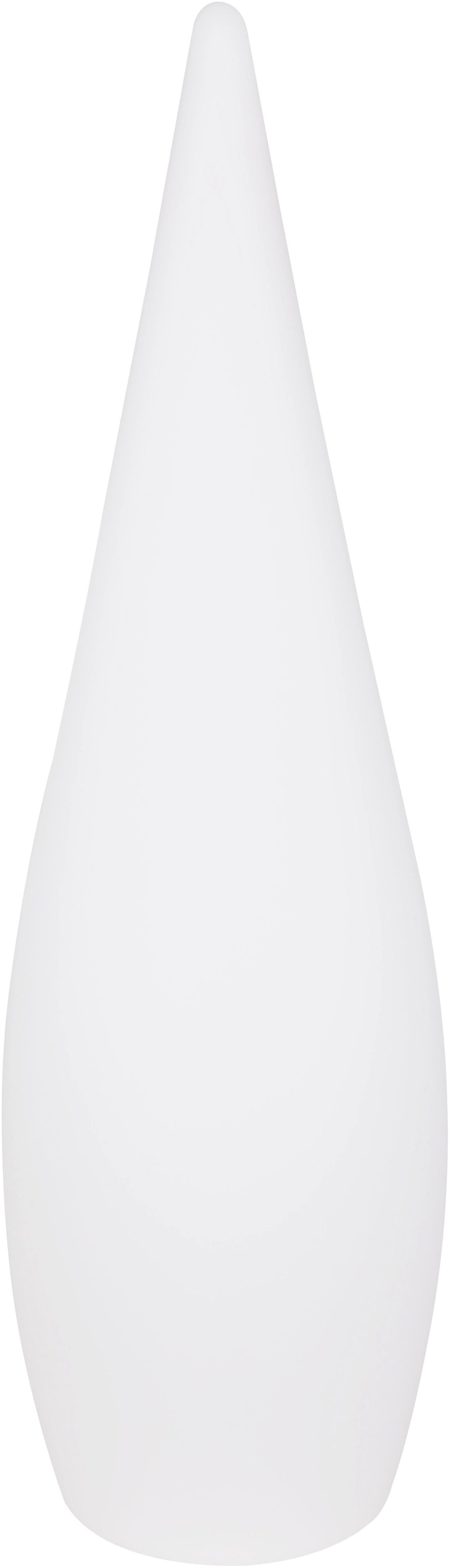 GLOBO LIGHTING Außen-Stehlampe »VASCON« E27 1 Stk. Warmweiß Farbwechsel Rot-Grün-Blau, Terrasse, Garten opal