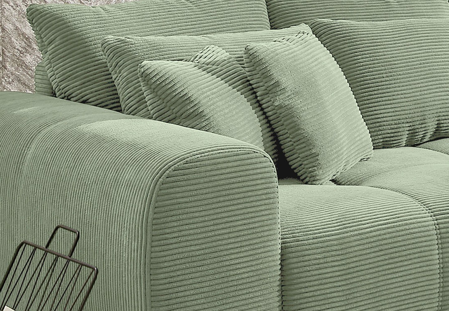 Jockenhöfer Gruppe Big-Sofa »Moldau, B. 306 cm, mit Federkernpolsterung, Liegefläche 120x240 cm« Mega-Sofa im XXL-Format, mit 8 Rückenkissen und 4 Zierkissen
