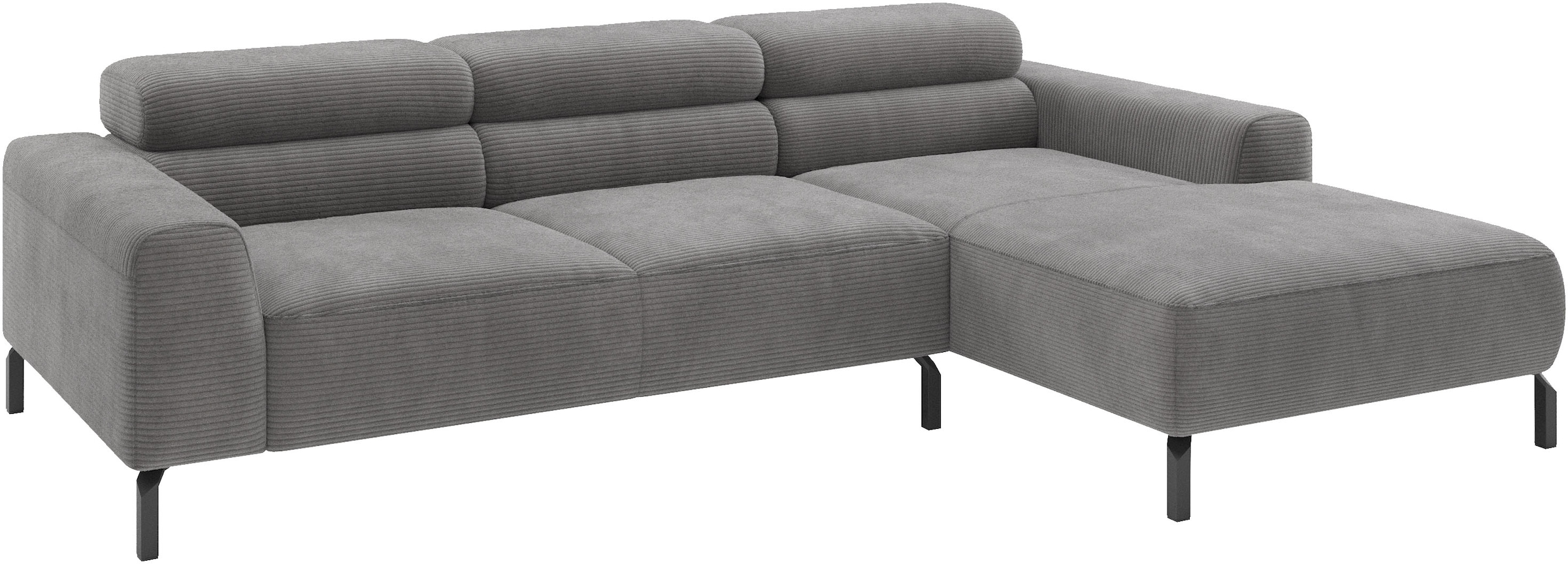 Home affaire Ecksofa »Ecksofa, L-Form,  incl. Kopfteilverstellung, Breite 258 cm« wahlweise elektrische Sitztiefenverstellung