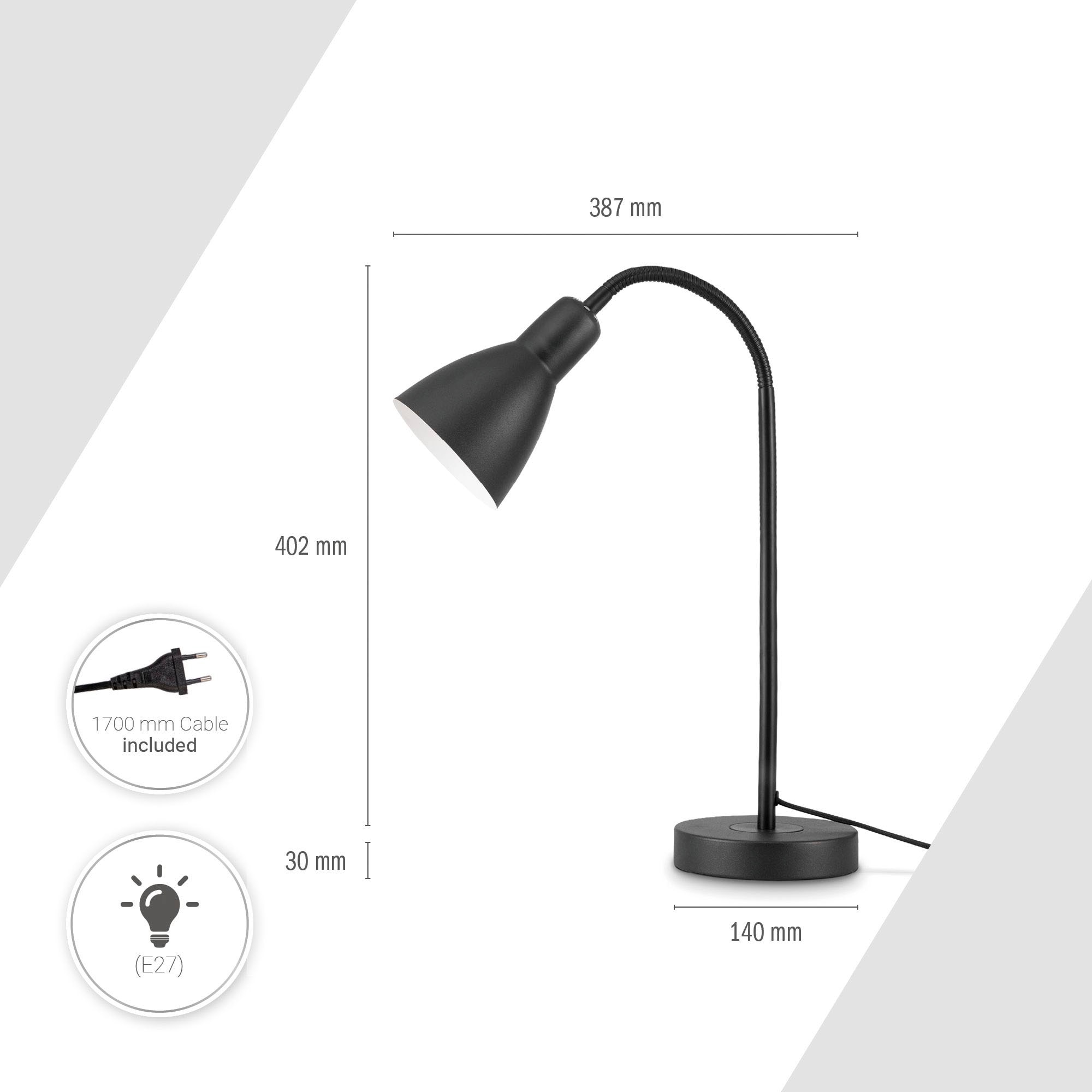 Paco Home Tischleuchte »WILHELM« E27 mit kompatiblen Dimmer und Leuchtmittel