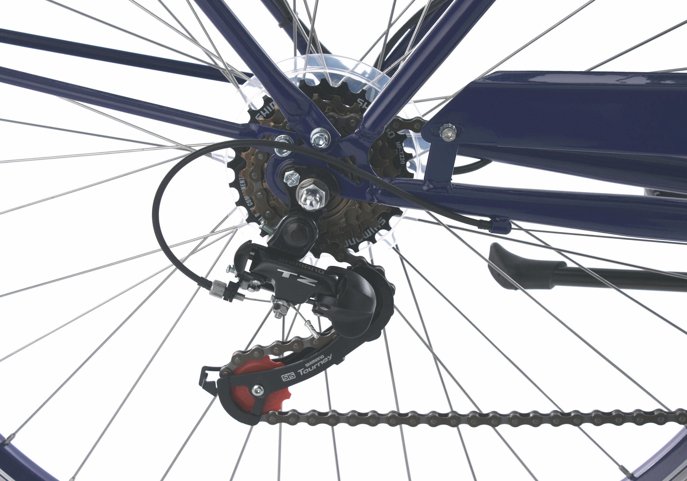 5. Bild von KS Cycling Cityrad »Balloon«, 6 Gang, Shimano, Tourney RD-TZ 50 Schaltwerk, Kettenschaltung, für Damen, Kettenschaltung