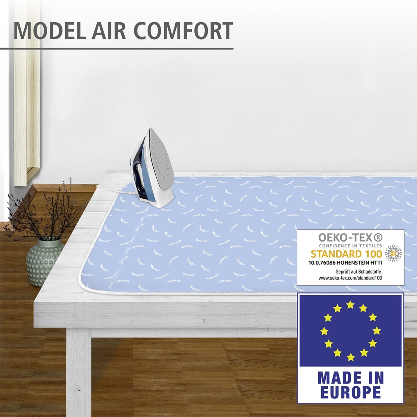 WENKO Bügeltuch »Modell Air Comfort« Tischbügeldecke, hitzereflektierende B günstig online kaufen