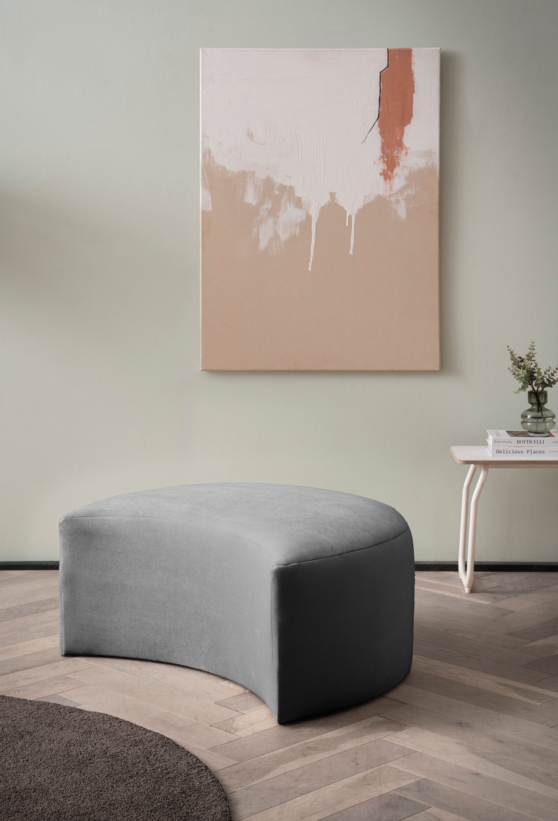 LeGer Home by Lena Gercke Hocker »Isalie, in modernen Farben und verschiedenen Stoffen« gepolstert, kombinierbar mit XXL-Sessel ISALIE