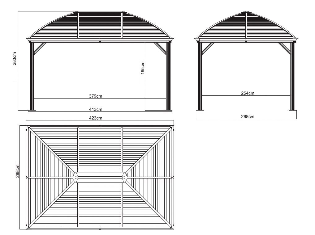 Sojag Pavillon »Moreno 10x14«, BxT: 298x423 cm