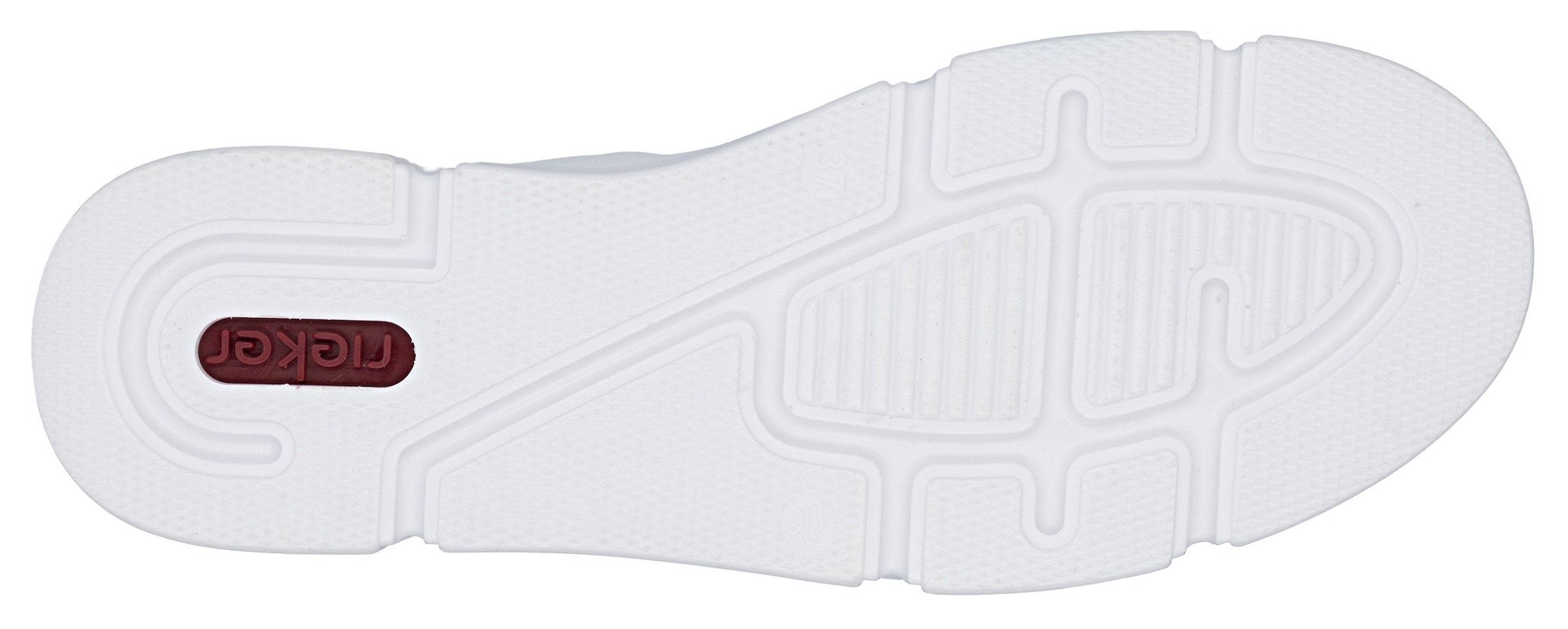 Rieker Plateausneaker  in monochromer Optik, Freizeitschuh, Halbschuh, Schnürschuh