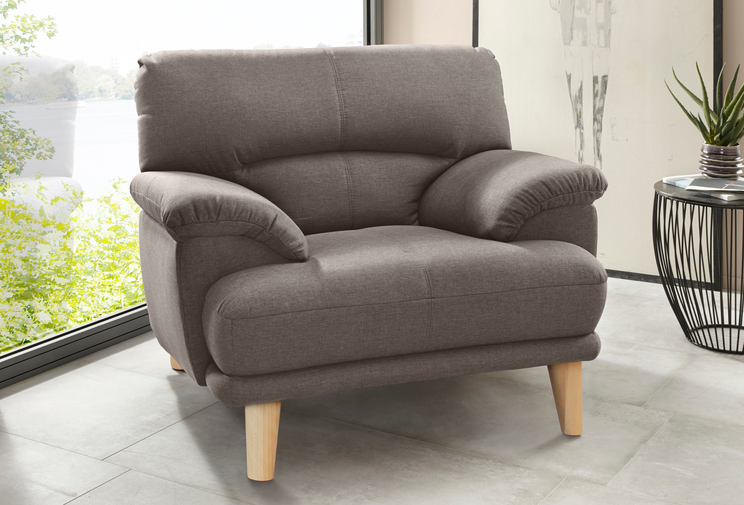 TRENDMANUFAKTUR Sessel »Cecilia, Loungesessel, italienisches Design, bequem günstig online kaufen