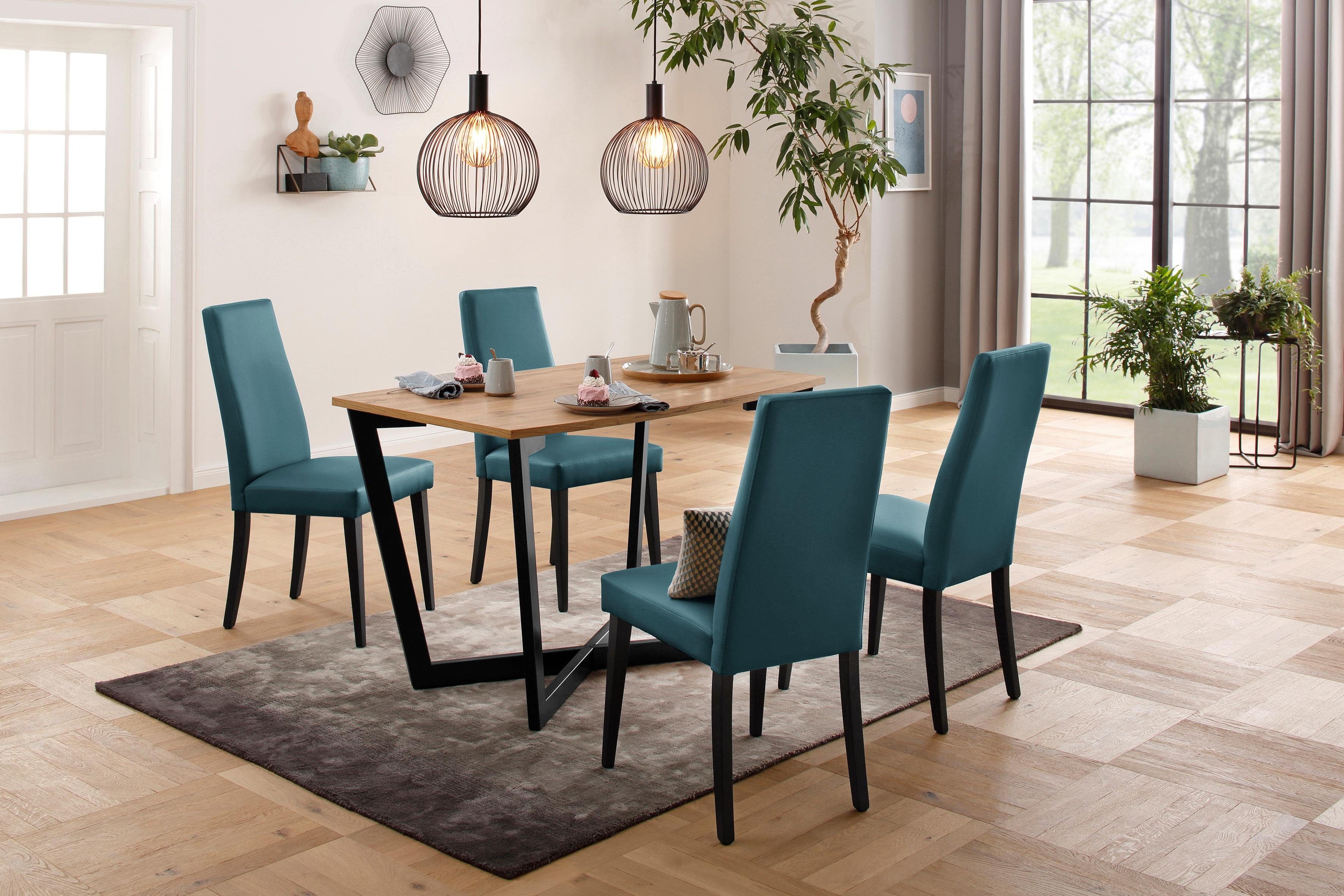 INOSIGN Esszimmerstuhl »Mary« (Set) 2 Stk. Kunstleder Beine wahlweise Buche günstig online kaufen