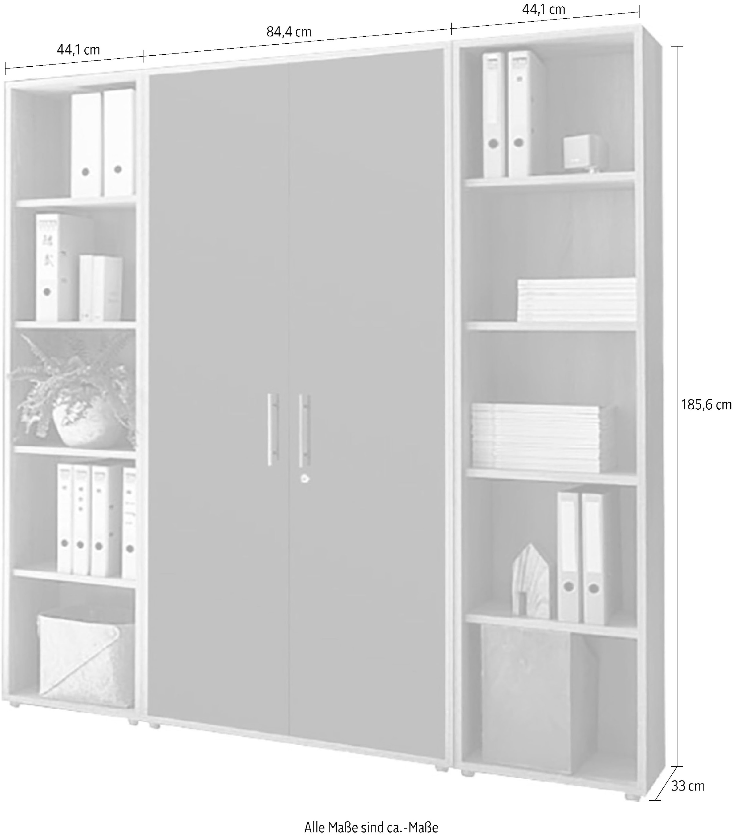 bestellen (Set, hoch«, Büro-Set Raten Möbel BMG St.) 3 3 »TABOR auf