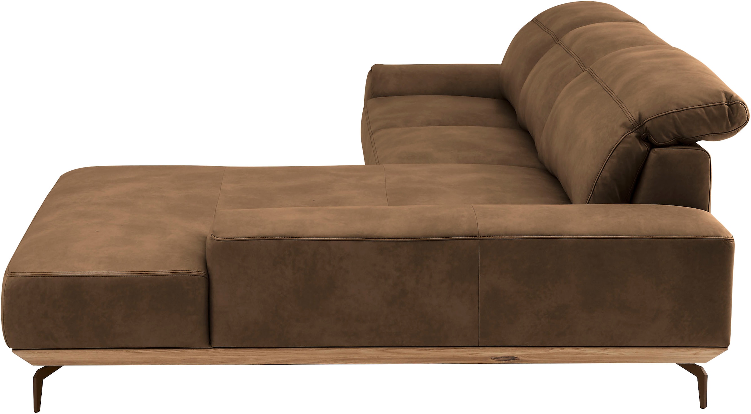 Musterring Wohnlandschaft »MR 2490«, Bronze-Fuß, Sitzhöhe 48cm, wahlweise mit Funktionen, Maße 342 x 207 cm
