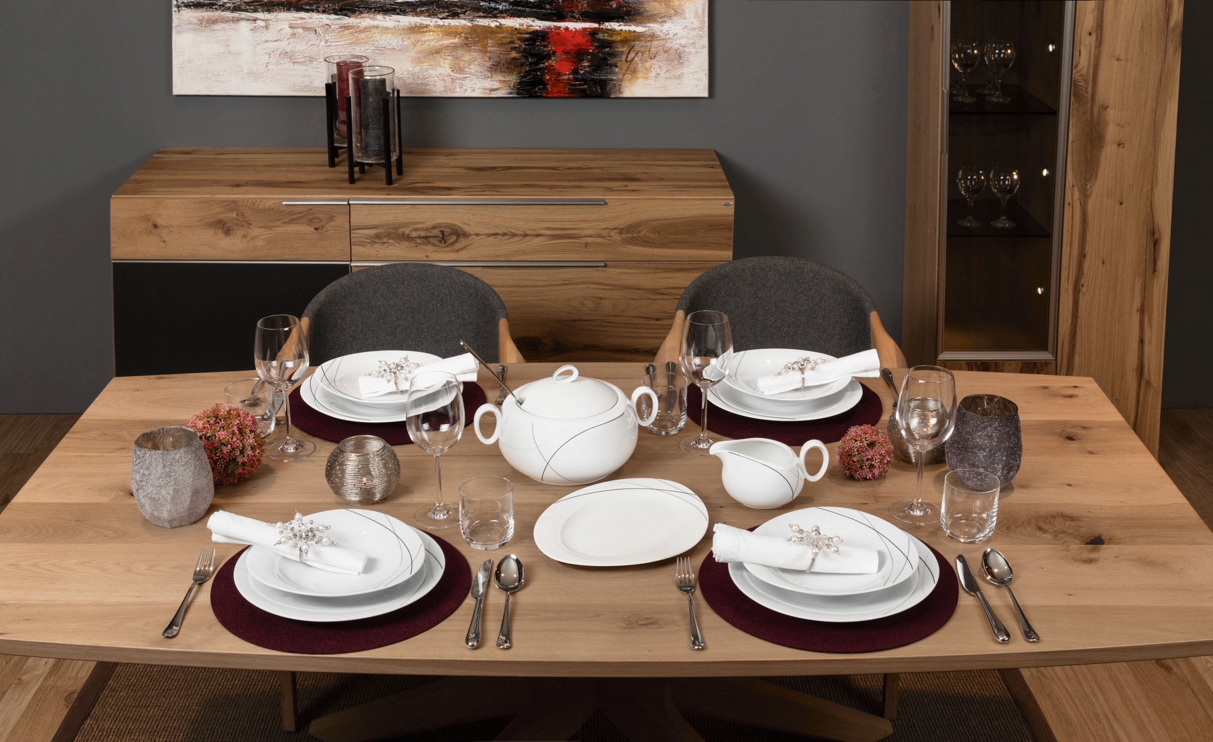 Seltmann Weiden Tafelservice »Teller Set, Geschirr-Set Trio Highline«, (Set, 12 tlg.), Teller-Set, Suppenteller, Made in Germany, 12 Teile, für 6 Personen