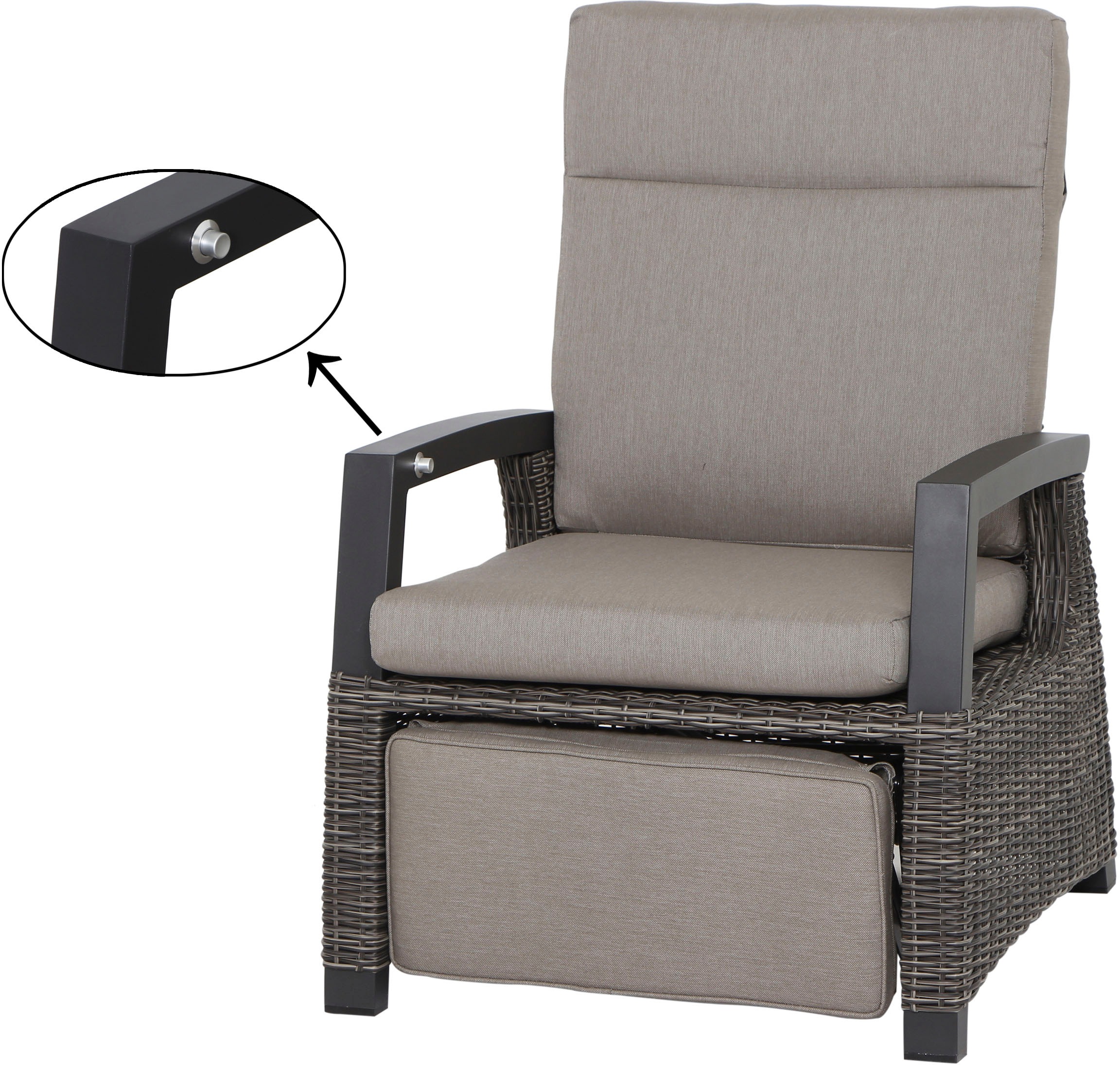 Siena Garden Gartenlounge-Set »Corido«, (Set, 8 tlg.), bestehend aus 4 Sesseln und 4 Auflagen