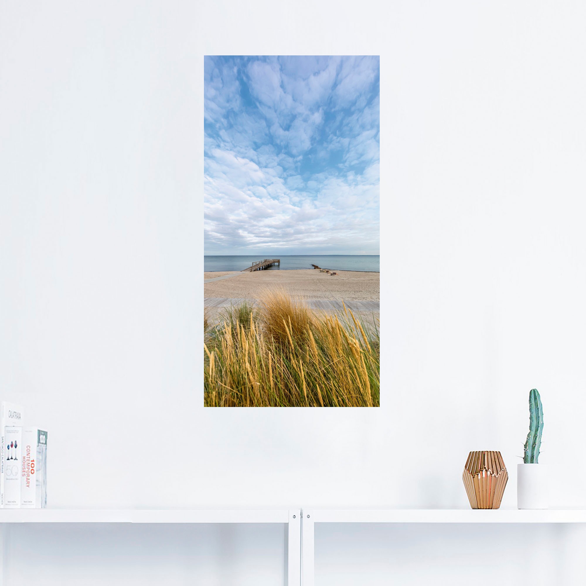 Artland Wandbild »Rettin Strandidylle an der Ostsee«, Gewässer, (1 St.), als Leinwandbild, Wandaufkleber in verschied. Größen