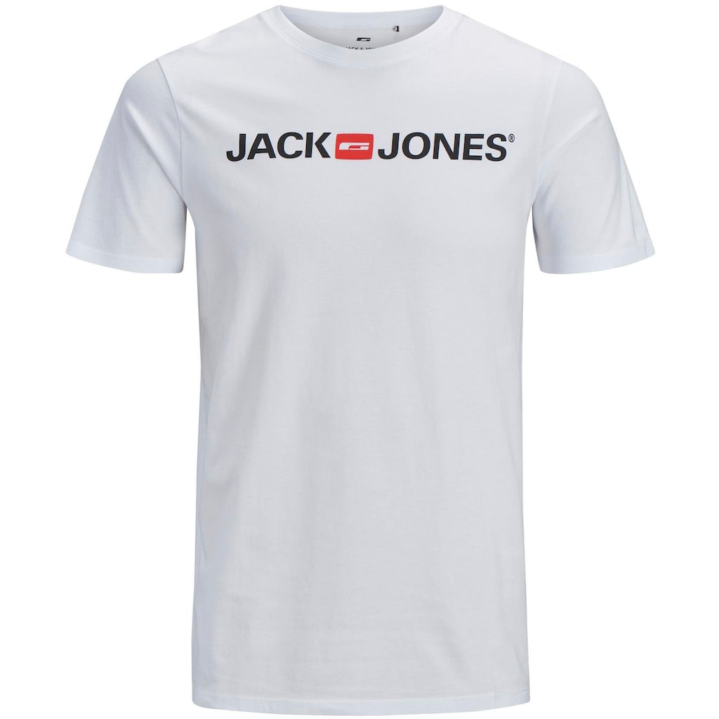 Jack & Jones T-Shirt »CORP LOGO TEE«, (Packung, 3 tlg., 3er-Pack), 3er Packung