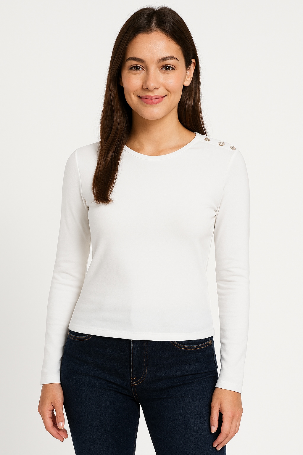 ONLY Langarmshirt »ONLCHECKIE LIFE L/S TOP BOX JRS«