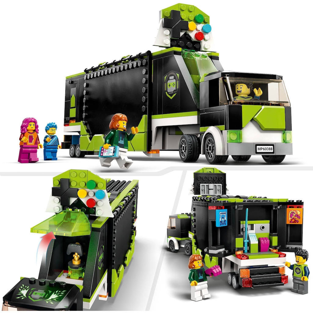 LEGO® Konstruktionsspielsteine »Gaming Turnier Truck (60388), LEGO® City«, (344 St.)