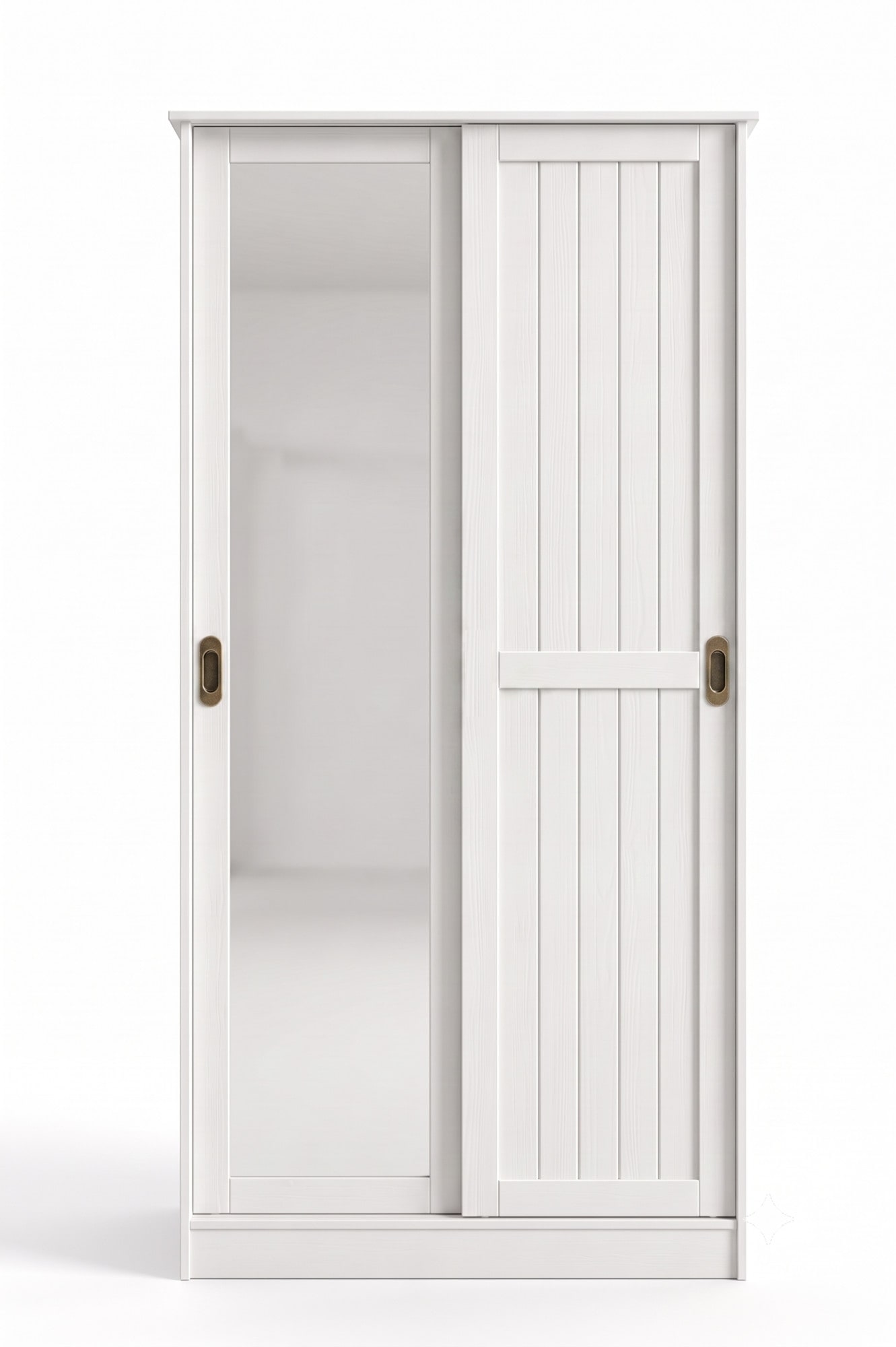 OTTO home Garderobenschrank »Malmö Mehrzweckschrank mit Schiebetüren und Spiegel« aus massiver FSC®-zertifizierter Kiefer, B/T/H 93/37/187 cm