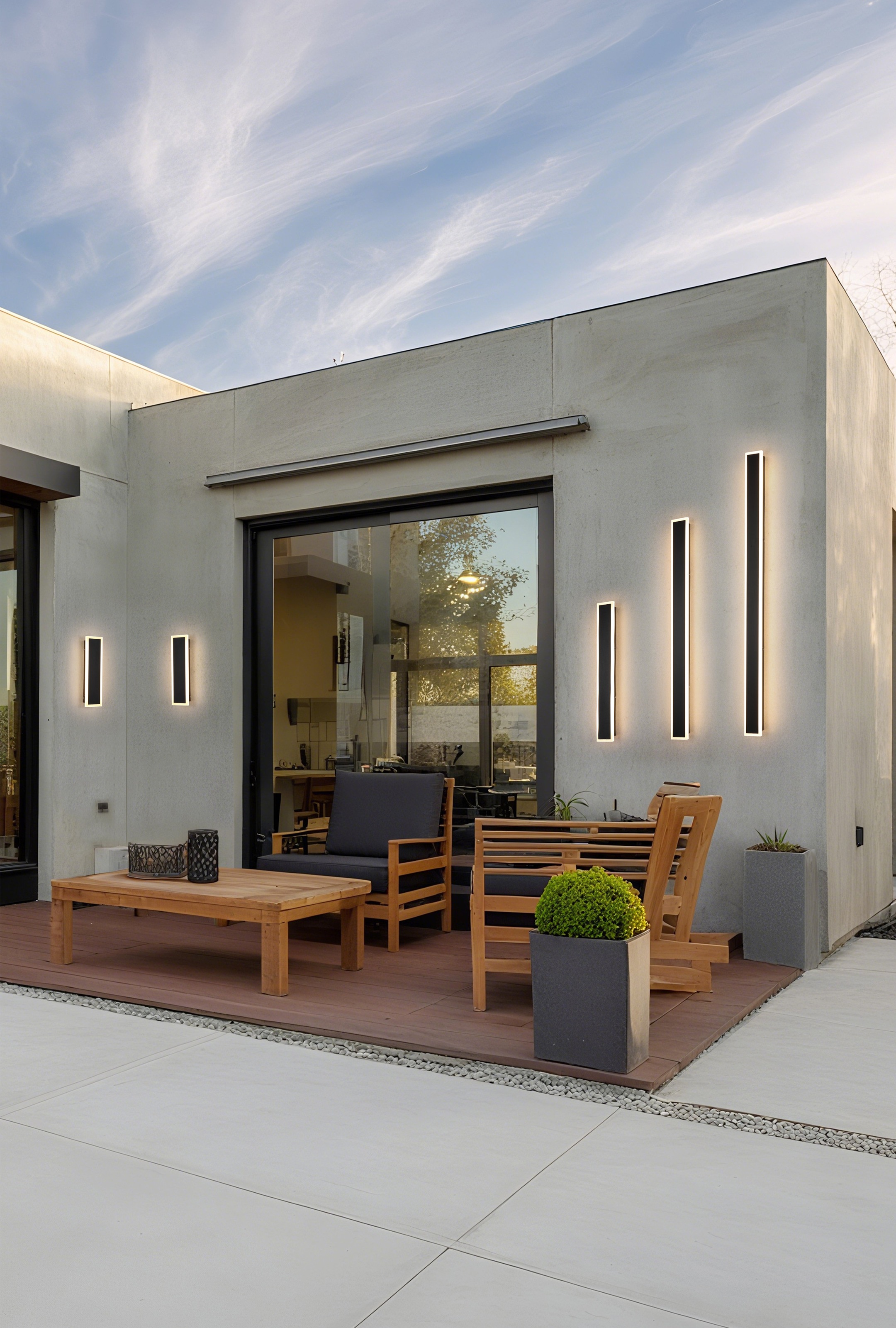 Searchlight LED Außen-Wandleuchte »Bordo II Square, Schwarz« LED-Modul 1 Stk.