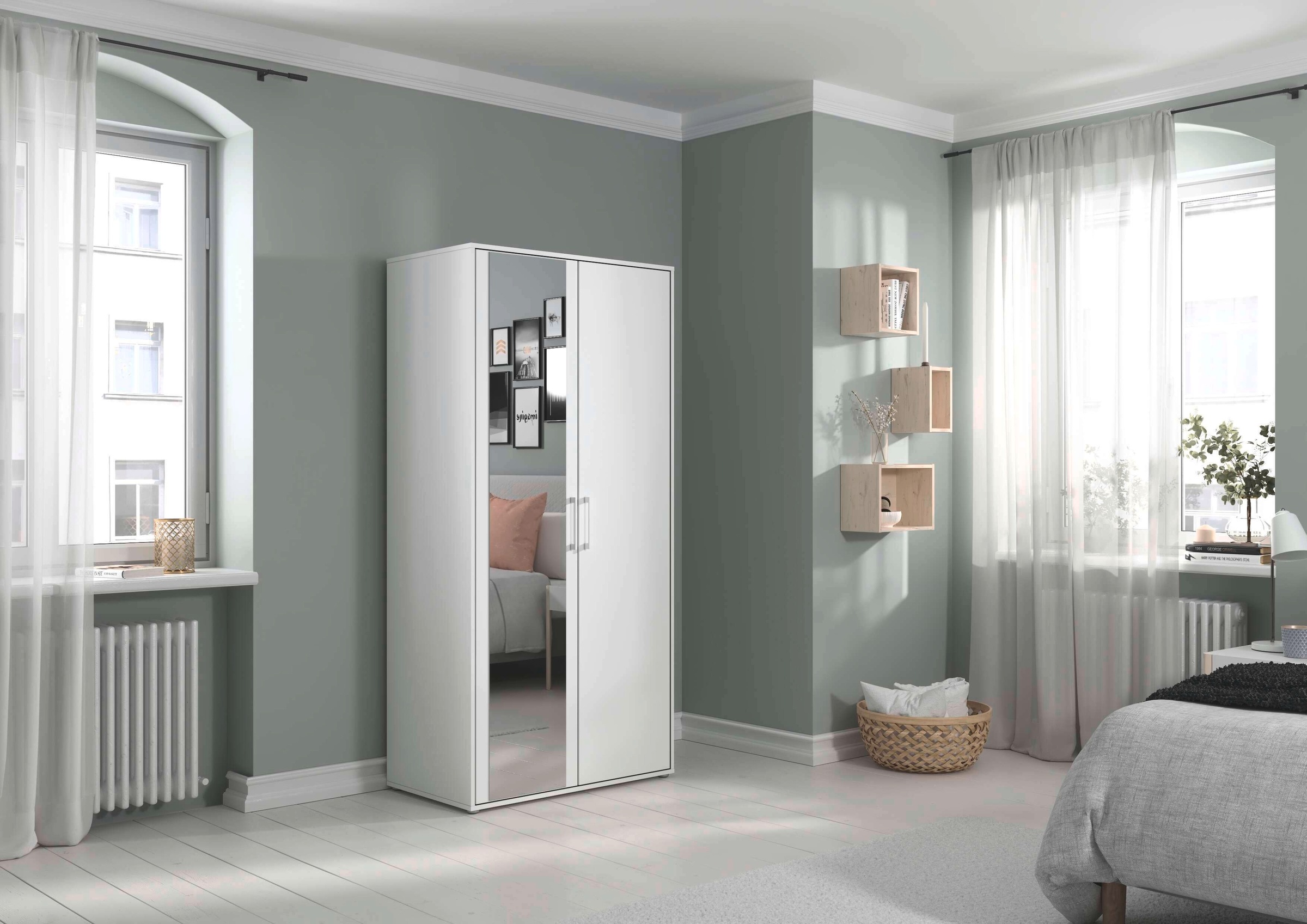 INOSIGN BY RAUCH Kleiderschrank »Schrank Garderobe Schlafzimmer Stauraum PAULLY TOPSELLER Wäscheschrank«, (mit 3 unterschiedlichen Griff-Varianten) 3 Griffvarianten MADE IN GERMANY