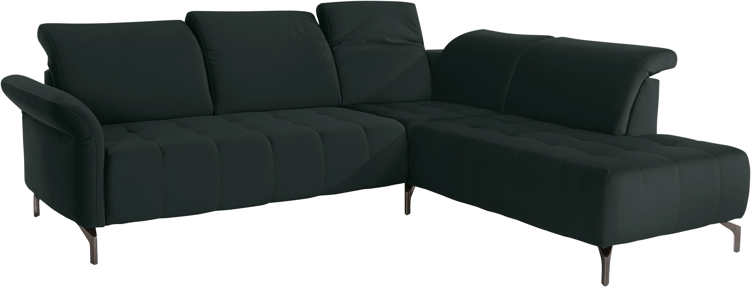 INOSIGN Ecksofa »Fresh L-Form«, Federkern, wahlweise Kopfteilverstellung und motorischer Vorziehsitz