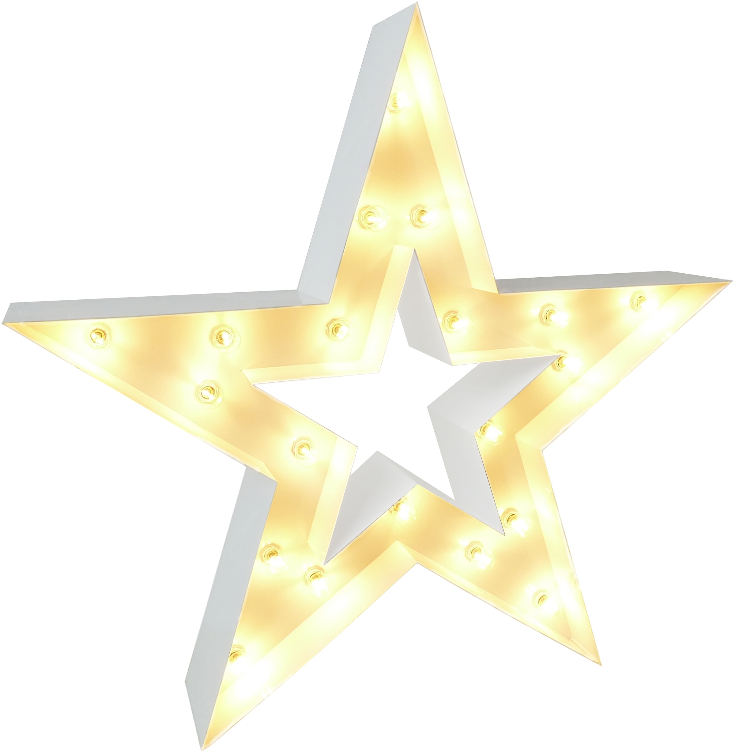 MARQUEE LIGHTS LED Dekolicht »Star«, 20 flammig, Leuchtmittel E14   ohne Le günstig online kaufen