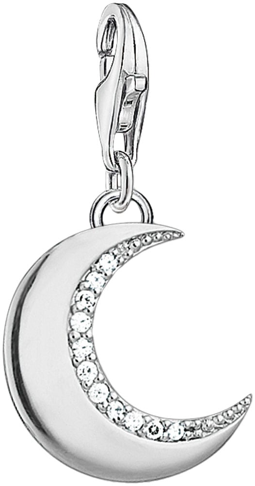 THOMAS SABO Charm-Einhänger »Schutzmond, 1501-051-14«, mit Zirkonia (synth.)