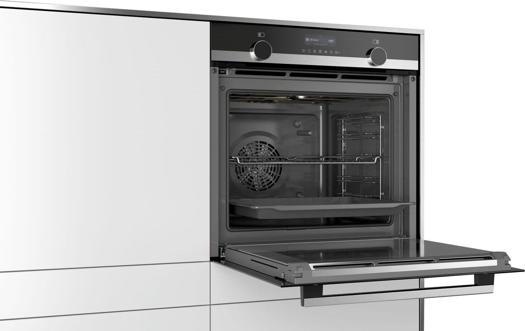 7. Bild von SIEMENS Einbaubackofen »HB579GBS0«, iQ500, HB579GBS0, mit Teleskopauszug nachrüstbar, Pyrolyse-Selbstreinigung