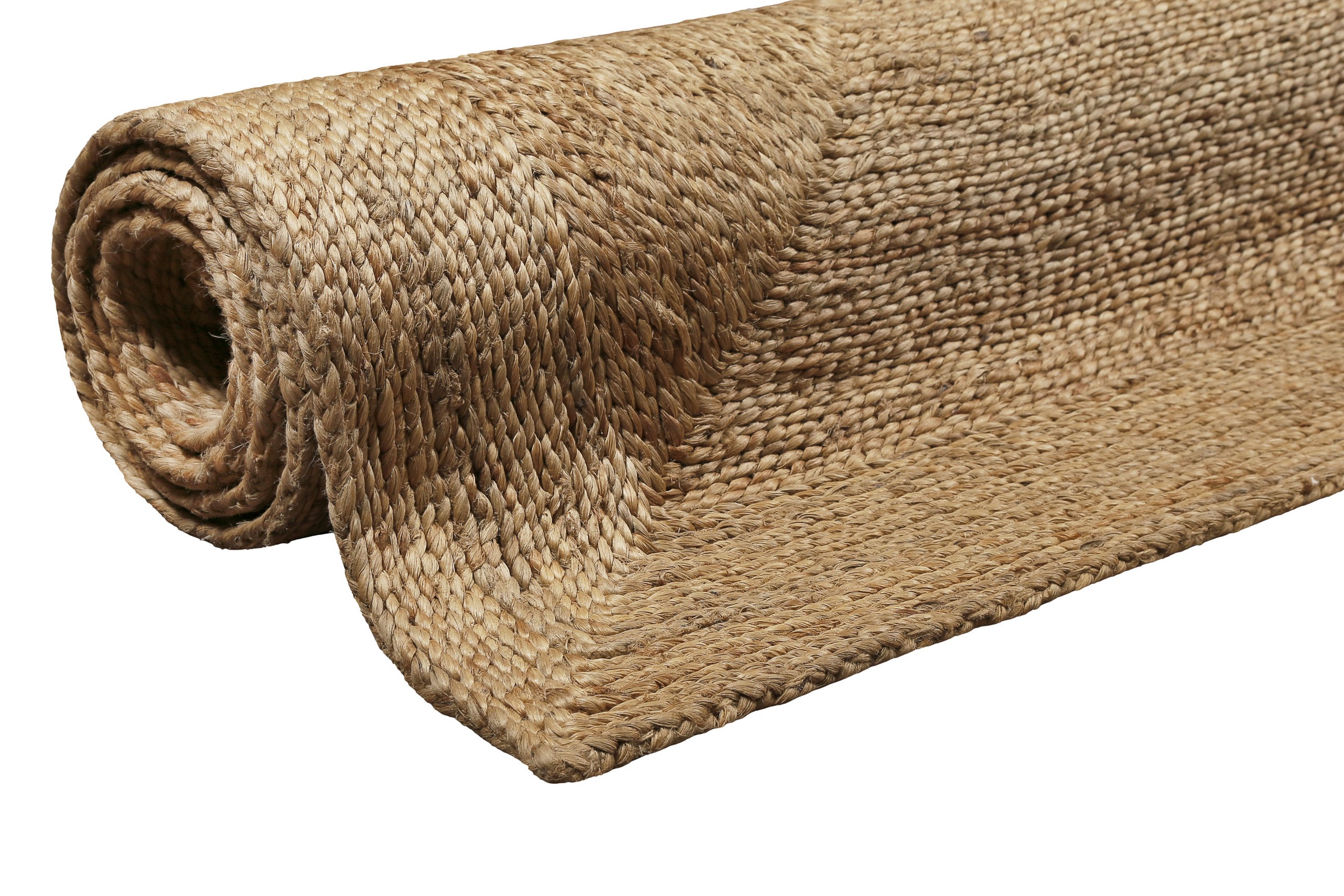 Green Looop Teppich »Collins«, rechteckig, 12 mm Höhe, handgewebt, robust, strapazierfähig, Jute, Natur, Wohnzimmer