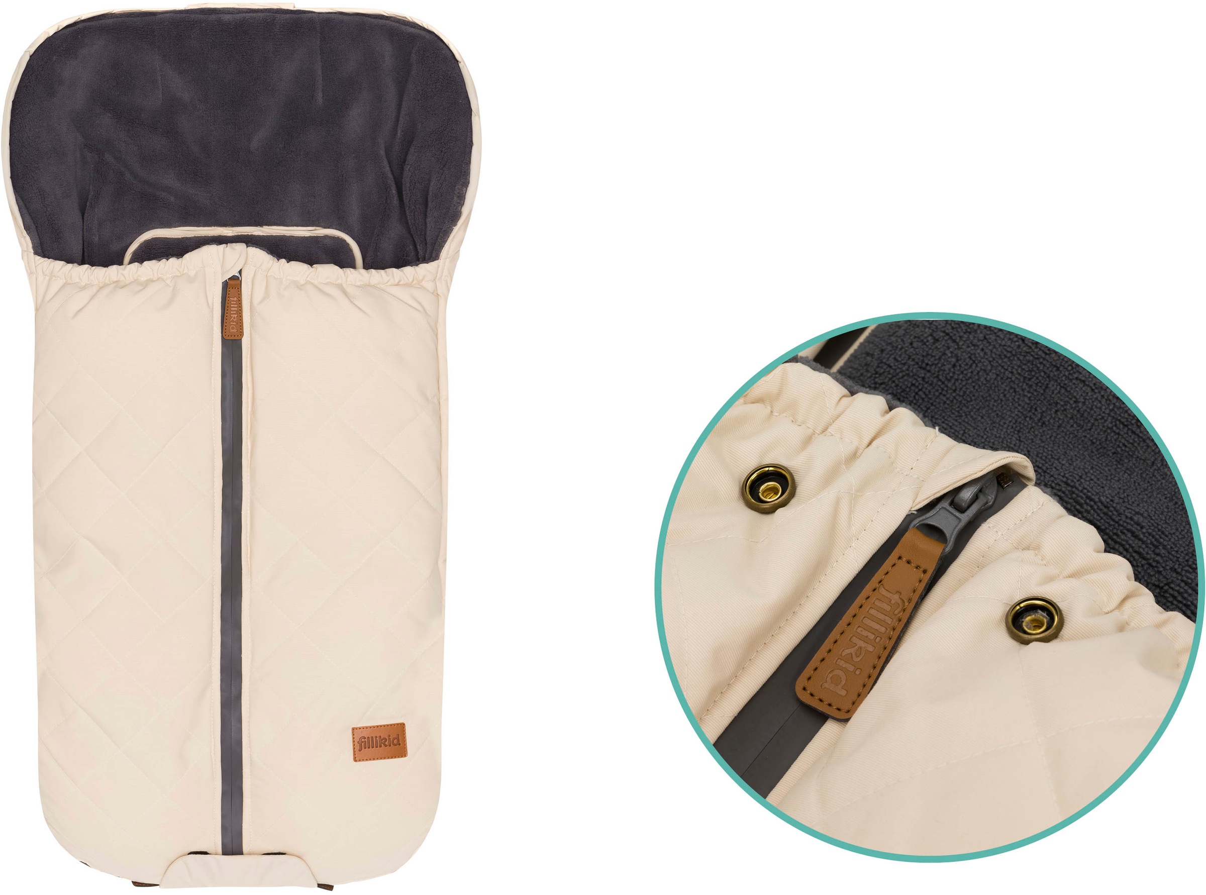 Fillikid Fußsack »Nevado, Winterfußsack, ivory«