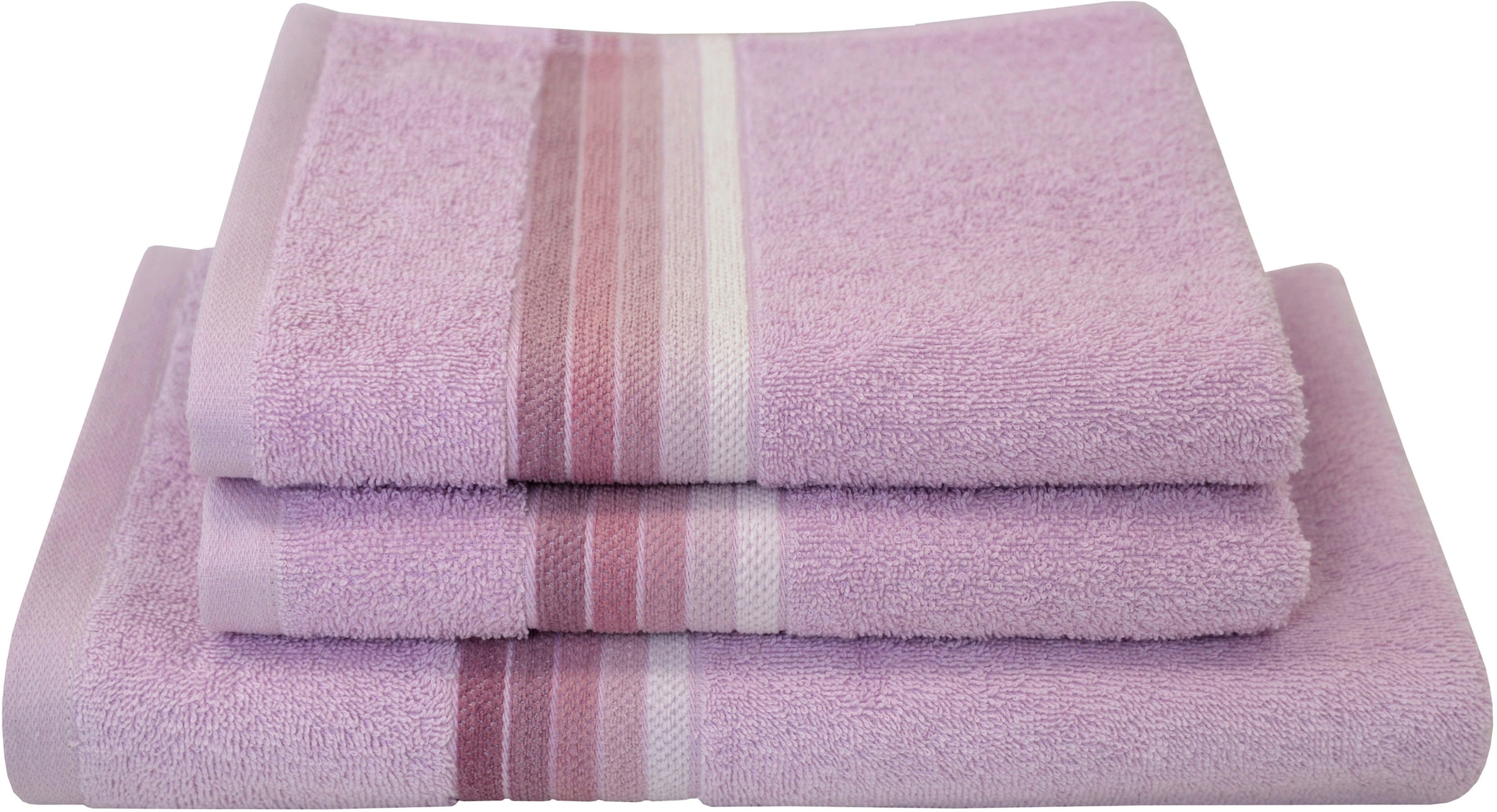 Dyckhoff Handtuch Set »Chenille«, Set, 3 tlg., Frottier, Set beinhaltet: 2x günstig online kaufen