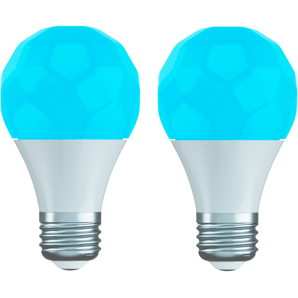 nanoleaf LED-Leuchtmittel »Light Bulb E27 2er Pack«, E27, 2 St., Farbwechsler