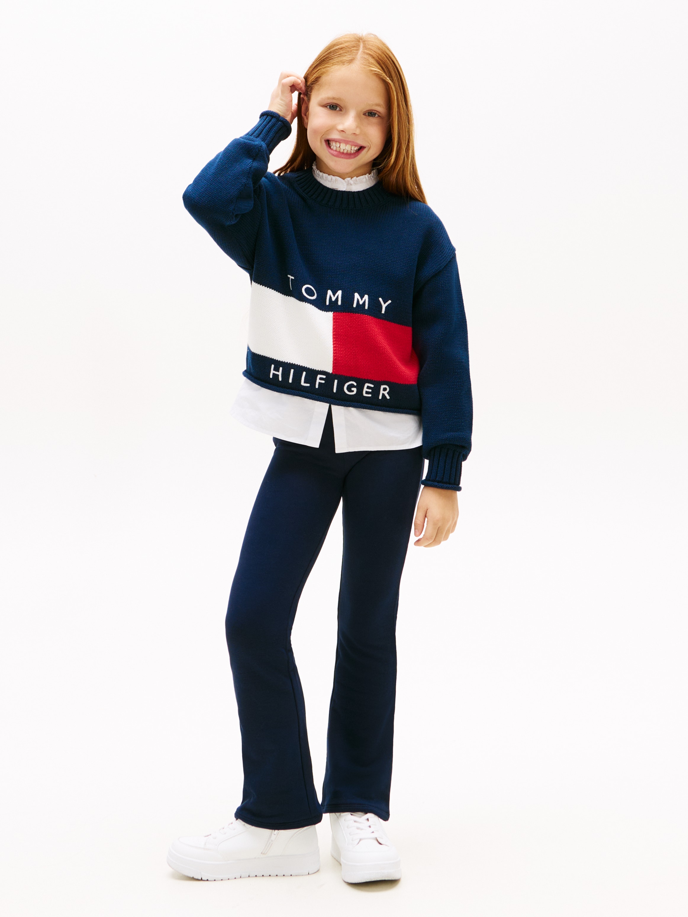 Tommy Hilfiger Leggings »TOMMY FOIL FLARE LEGGING«  Regular fit, für Kinder bis 16 Jahre