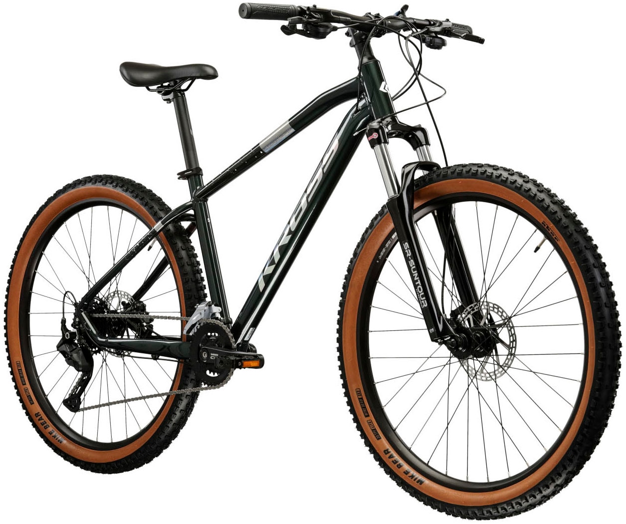 Kross Mountainbike »KROSS Mountainbike Hardtail 27.5" Hexagon 5.0 ULT.RA grün 18 Gänge« 18 Gang Shimano CUES U3020 Schaltwerk Kettenschaltung