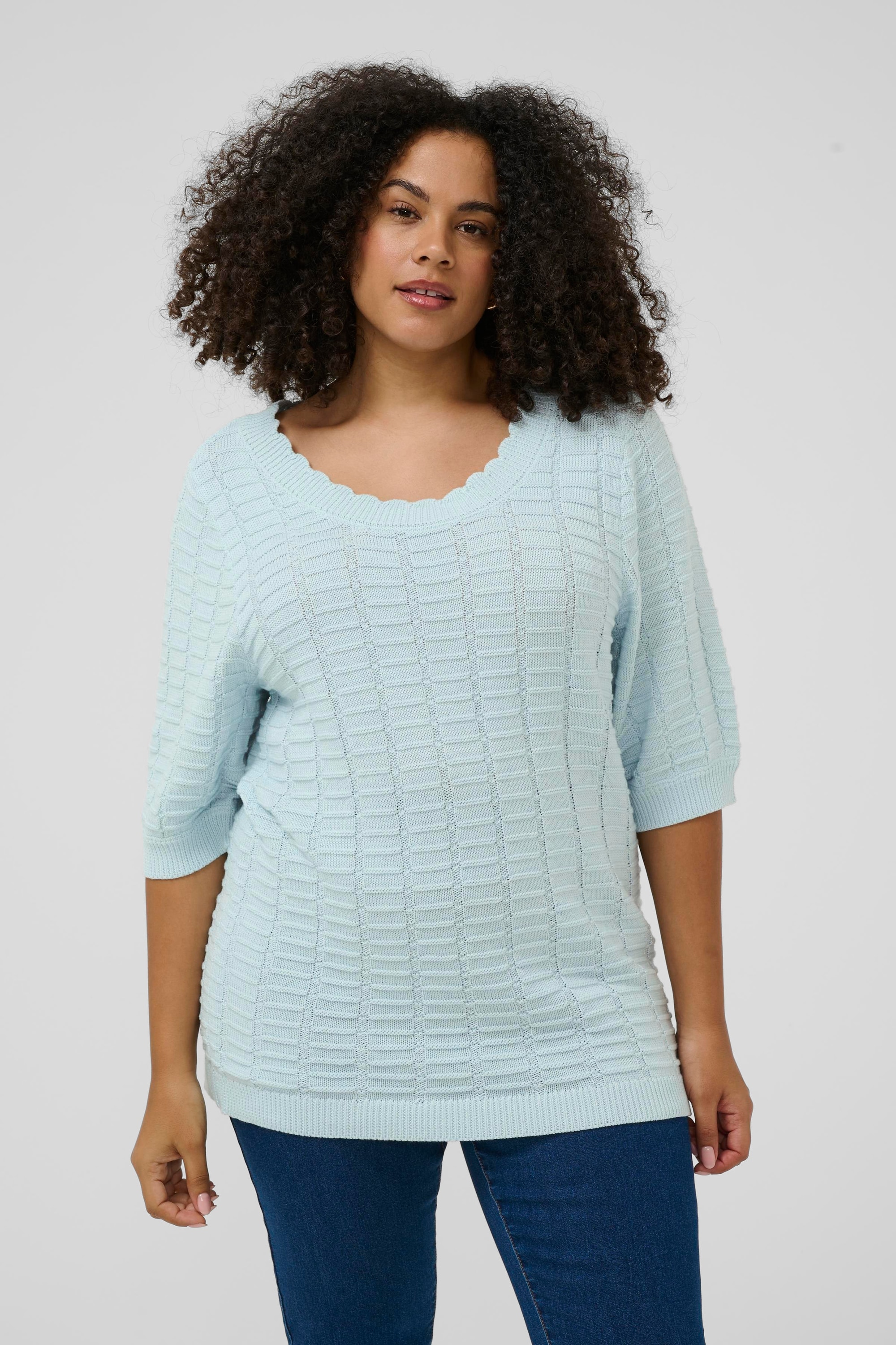 KAFFE Curve Strickpullover »Strickpullover KClotia«