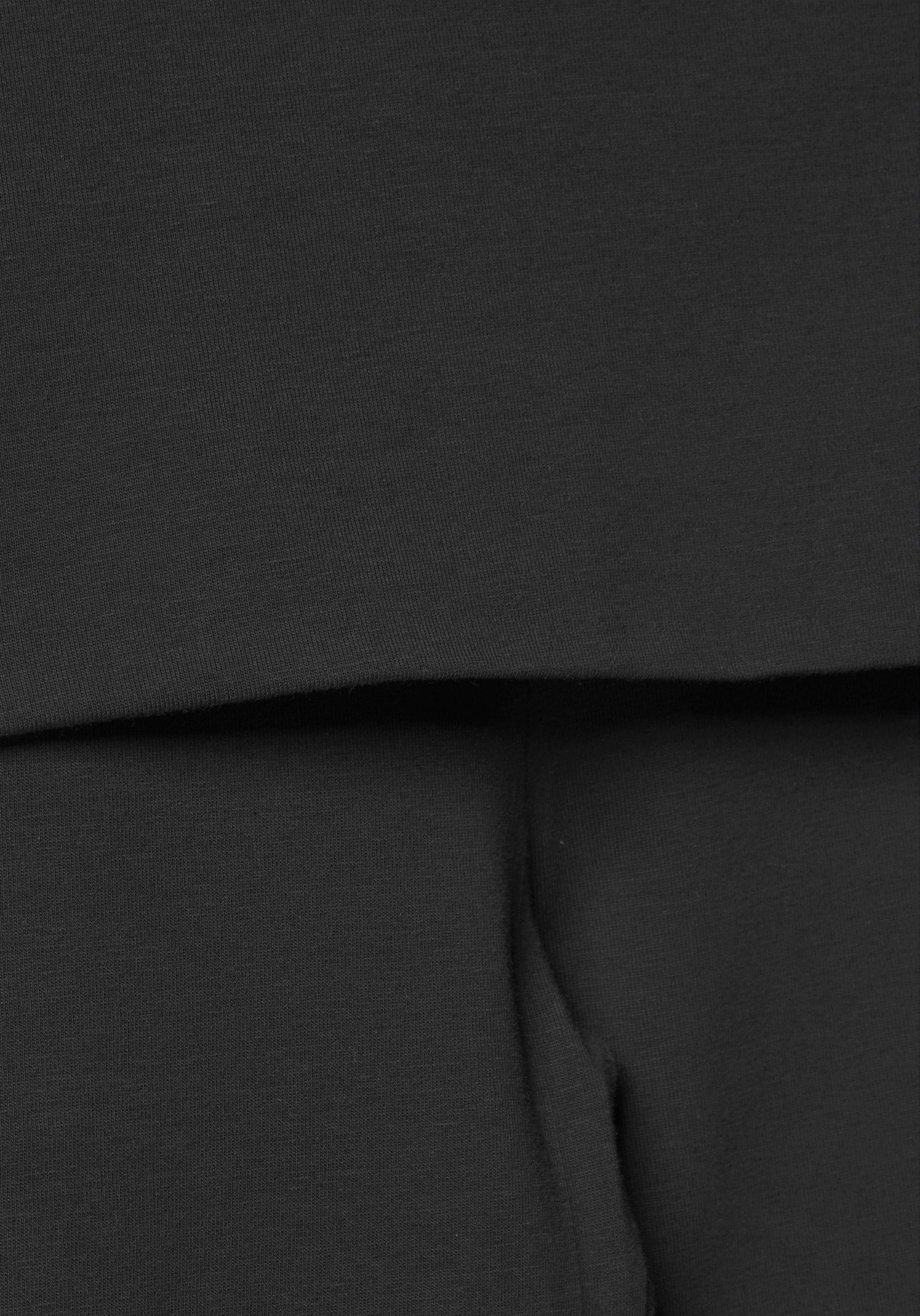 Neun Monate Umstandsleggings », Hose mit extrabreitem Umschlag, 2in1 Optik«  Für Schwangerschaft und Stillzeit