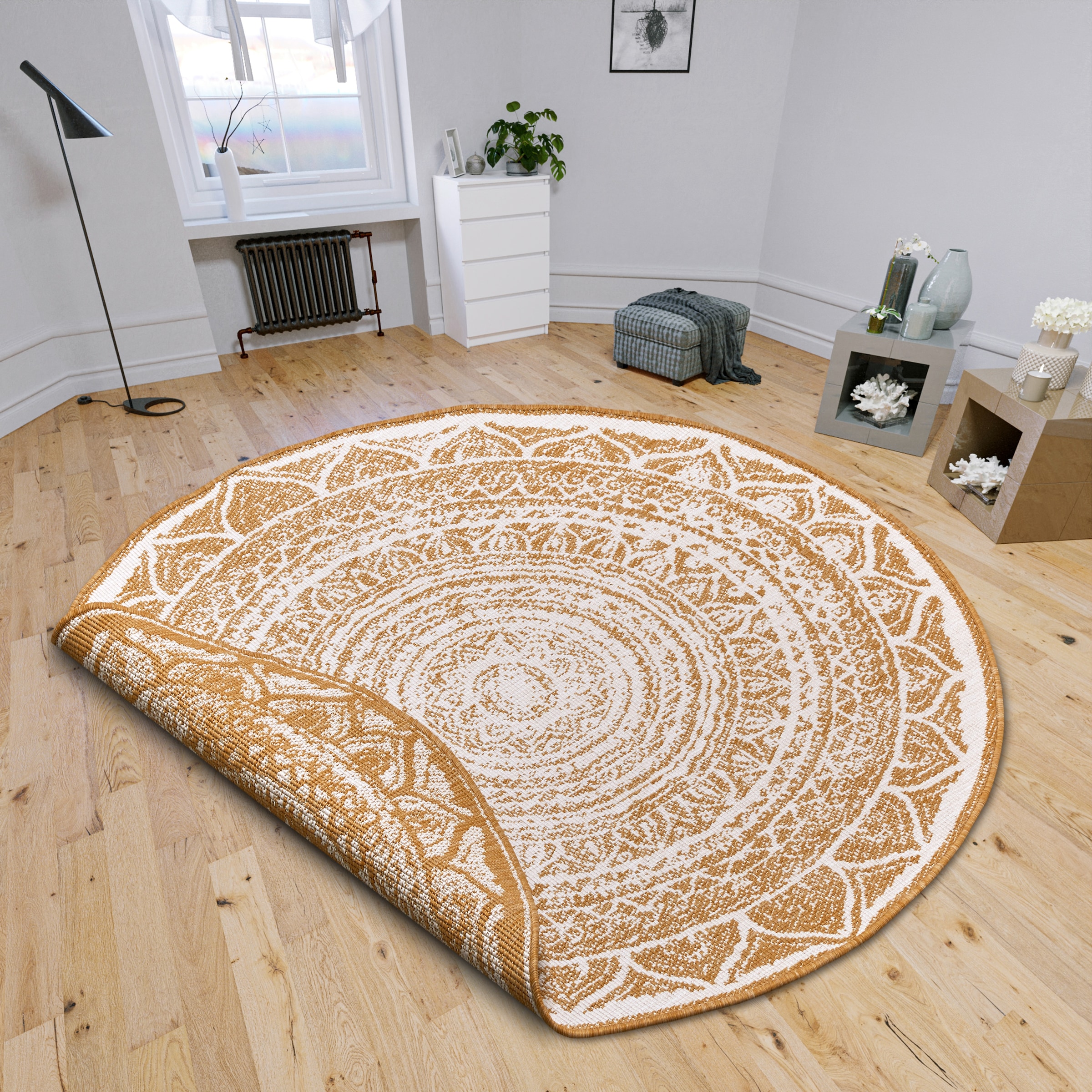 HANSE Home Teppich »Siruma Wendeteppich«, rund, 5 mm Höhe, In- & Outdoor, b günstig online kaufen