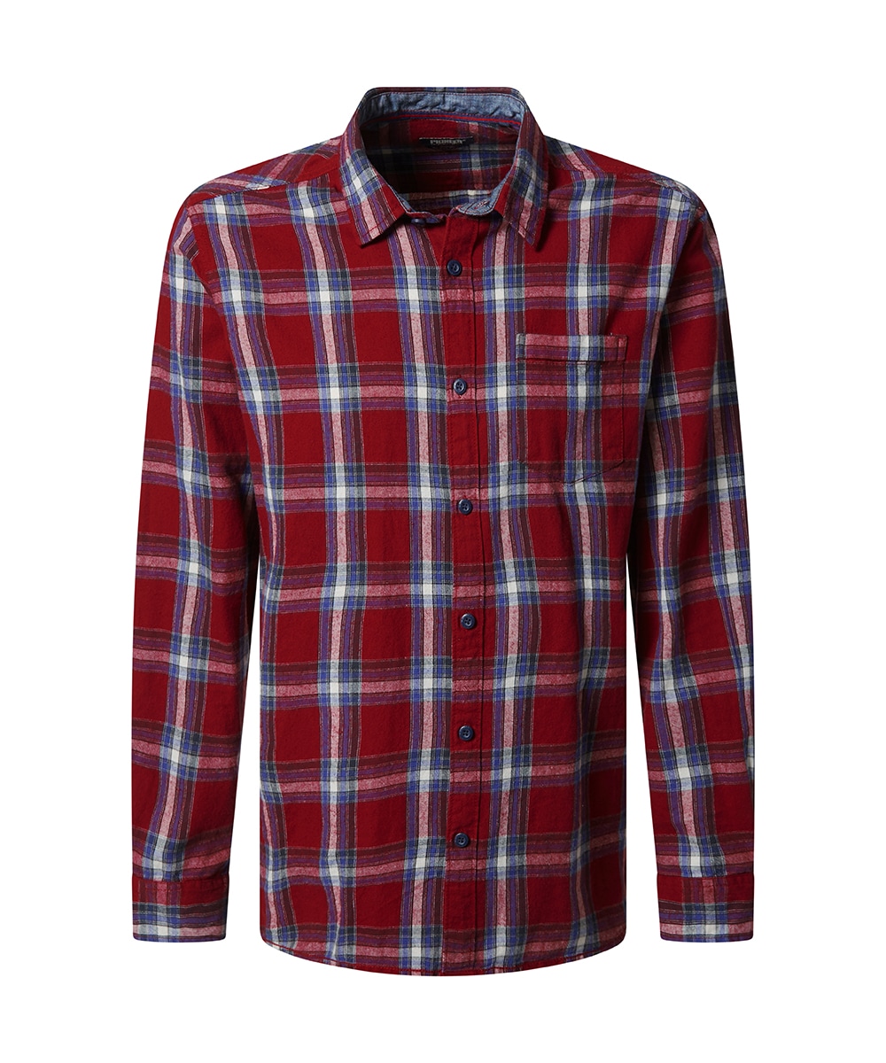 Pioneer Authentic Jeans Langarmhemd mit Brusttasche