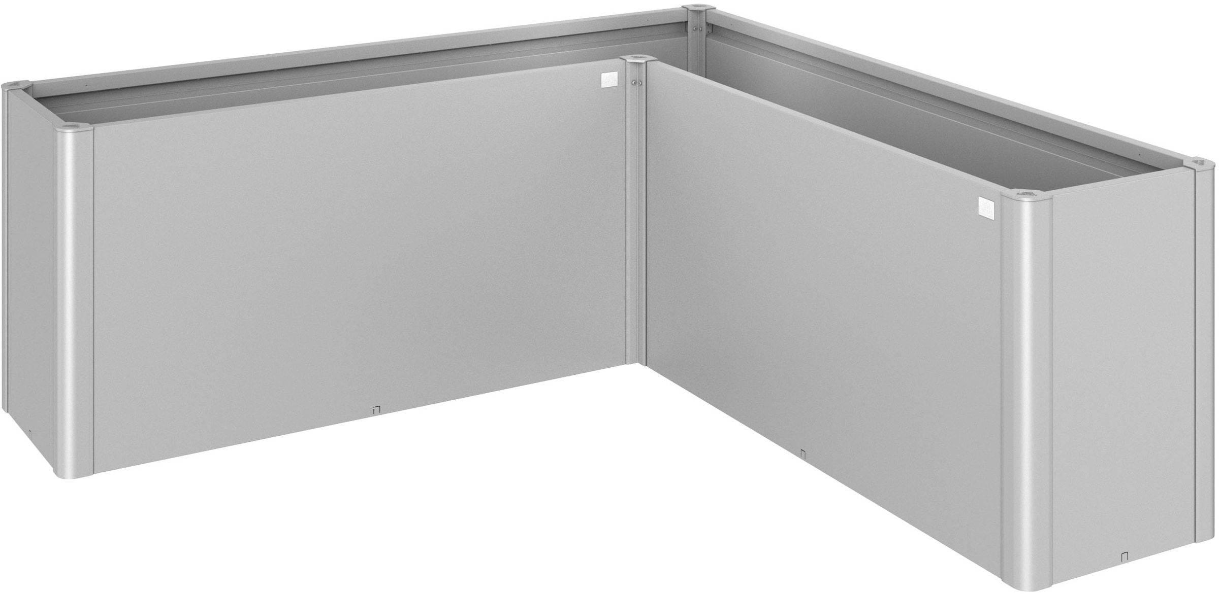 Biohort Hochbeet »BELVEDERE L-Form maxi 2 m, verschiedene Farben« 201x201x77 cm, extrem langlebig, aus Metall