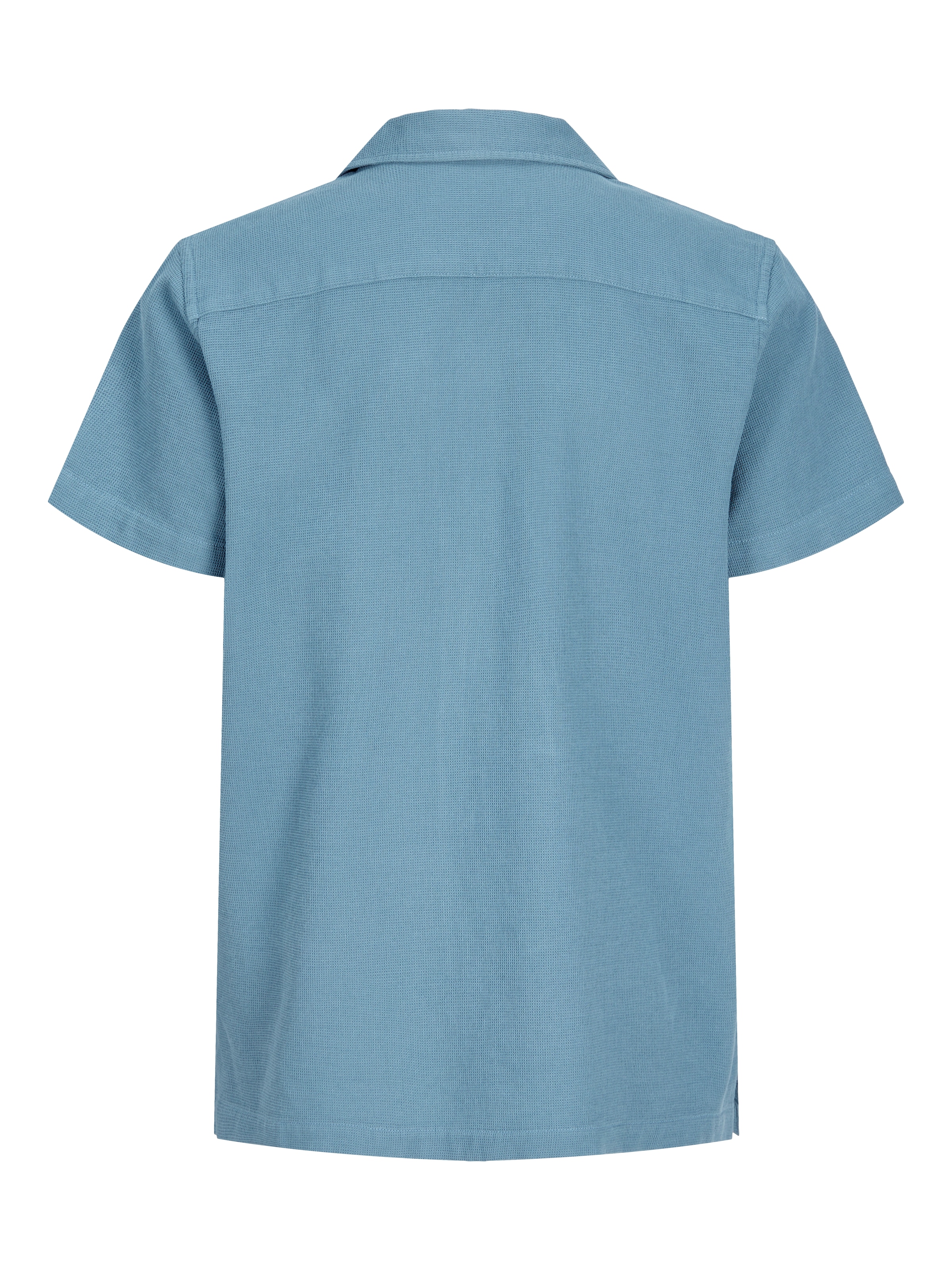 Jack & Jones Junior Kurzarmhemd »JJGLOBAL WAFFLE RESORT SHIRT SS JNR« Baumwolle, locker geschnitten