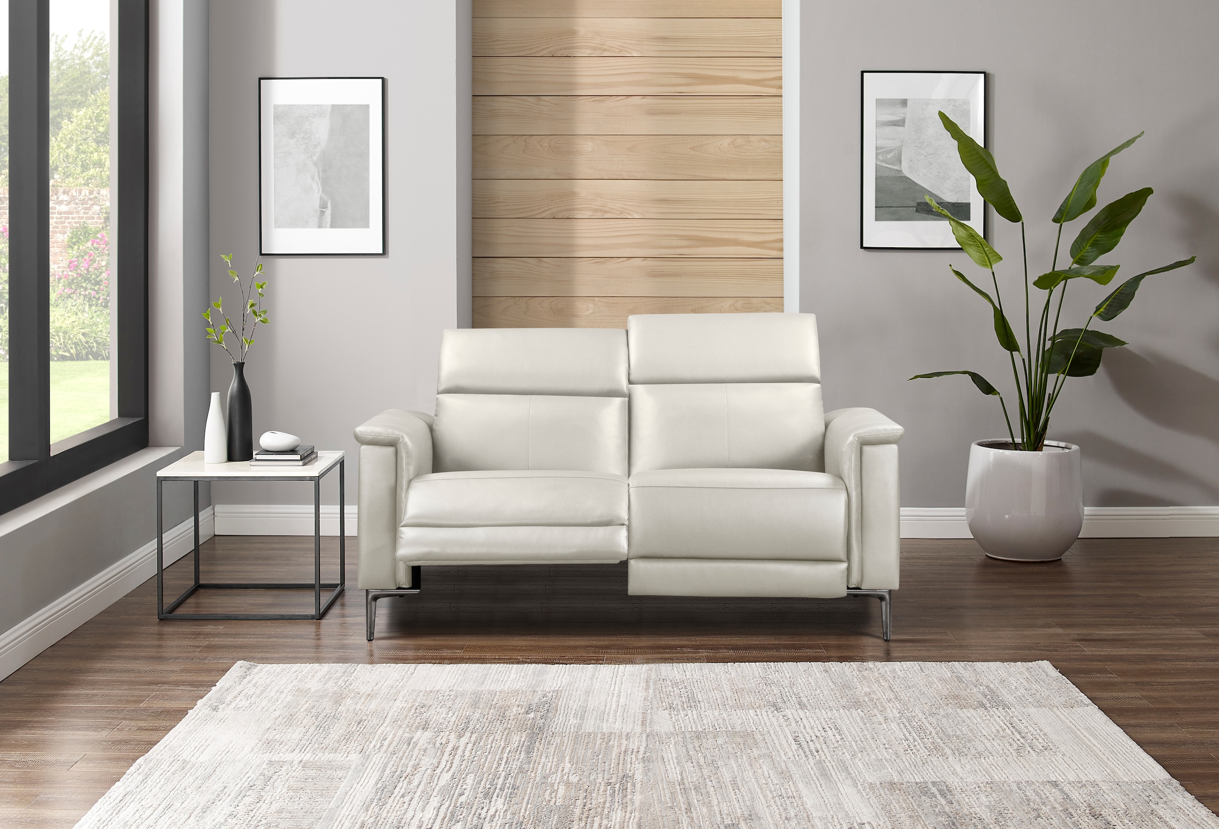 Places of Style 2-Sitzer »Lund«, manueller od. elektrischer Relaxfunktion und USB-A